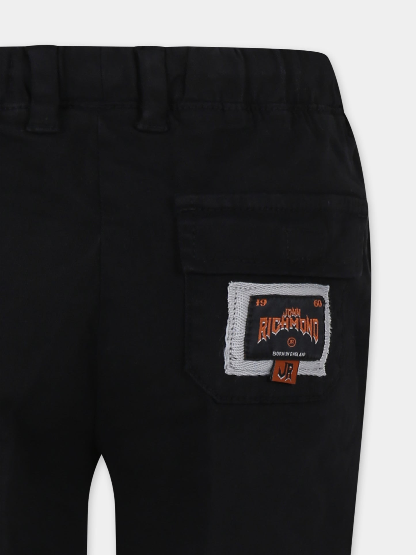 Pantaloni neri per bambino,Richmond,RBA24076PA BLACK