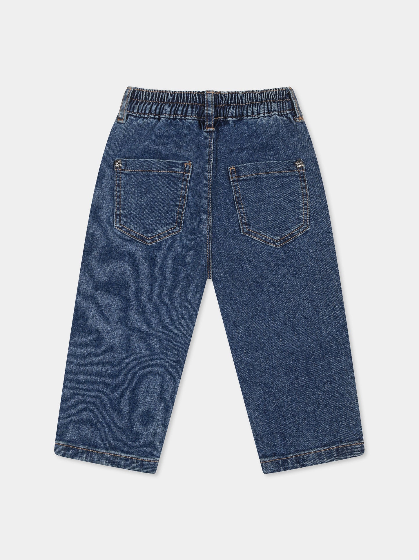 Jeans blu per neonata con logo,Richmond,RIA24014JE DENIM BLUE MEDIUM