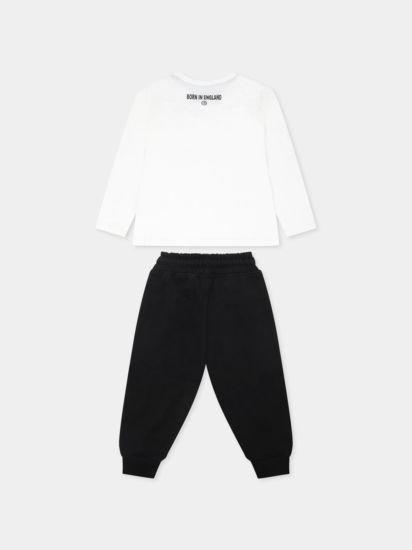 Completo bianco per neonato con logo,Richmond,RIA24075CJ OFF-WHITE