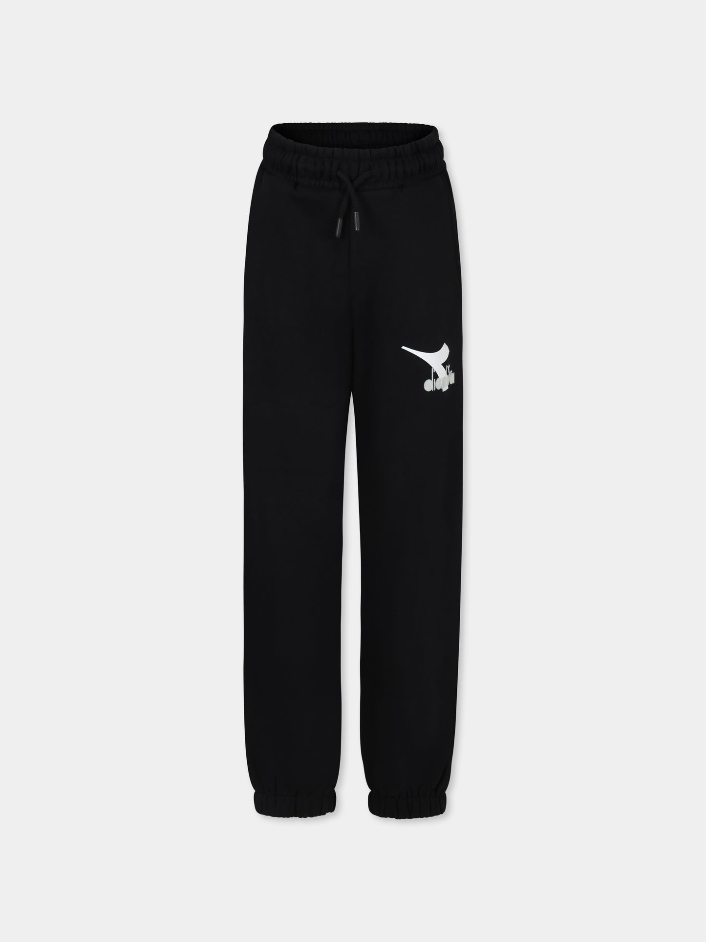 Pantaloni nero per bambino con logo,Diadora Kids,F3DIJBFP037 110