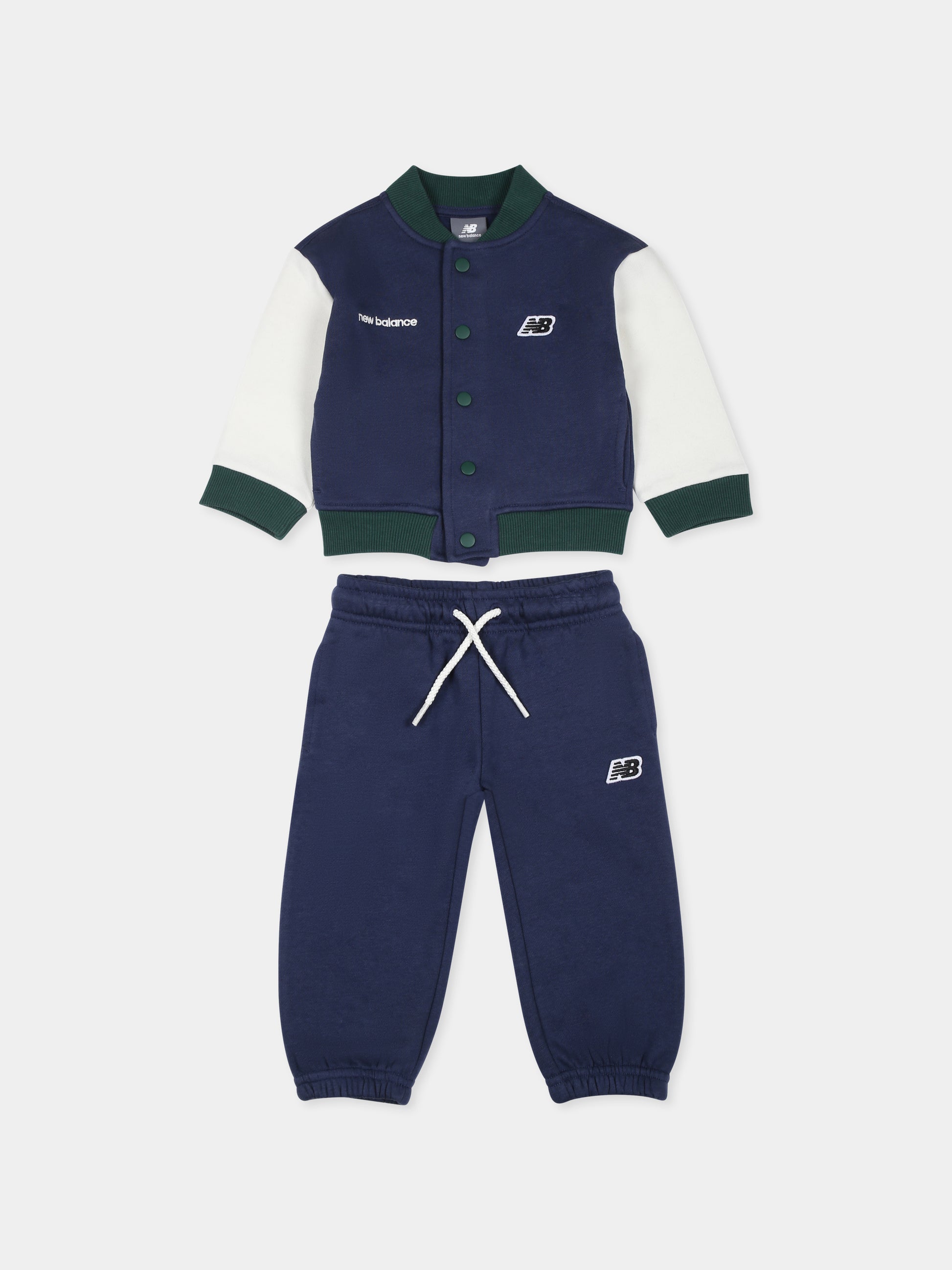 Completo blu per neonato con logo,New Balance,LAKB0098I NNY