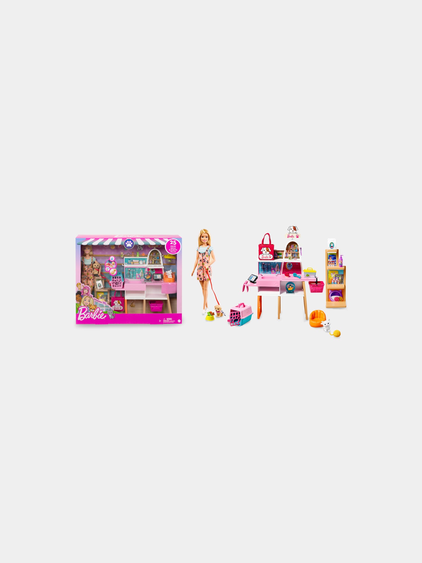 Barbie Playset Negozio degli animali per bambina,Barbie,GRG90
