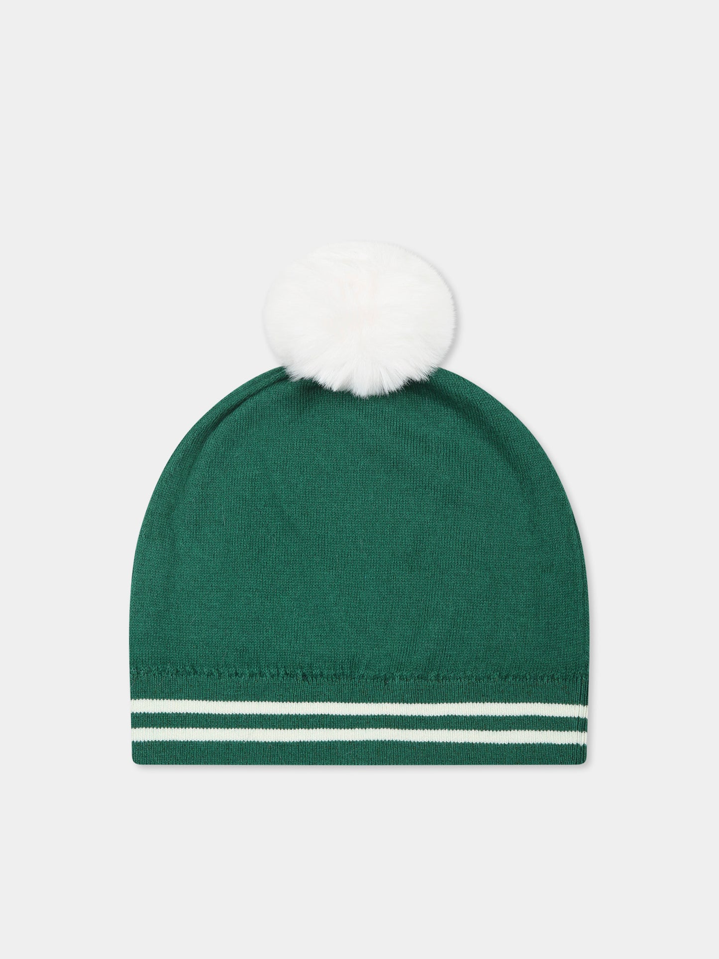 Berretto verde per bambini con Teddy Bear,Moschino Kids,HUX02K LHE43 30139