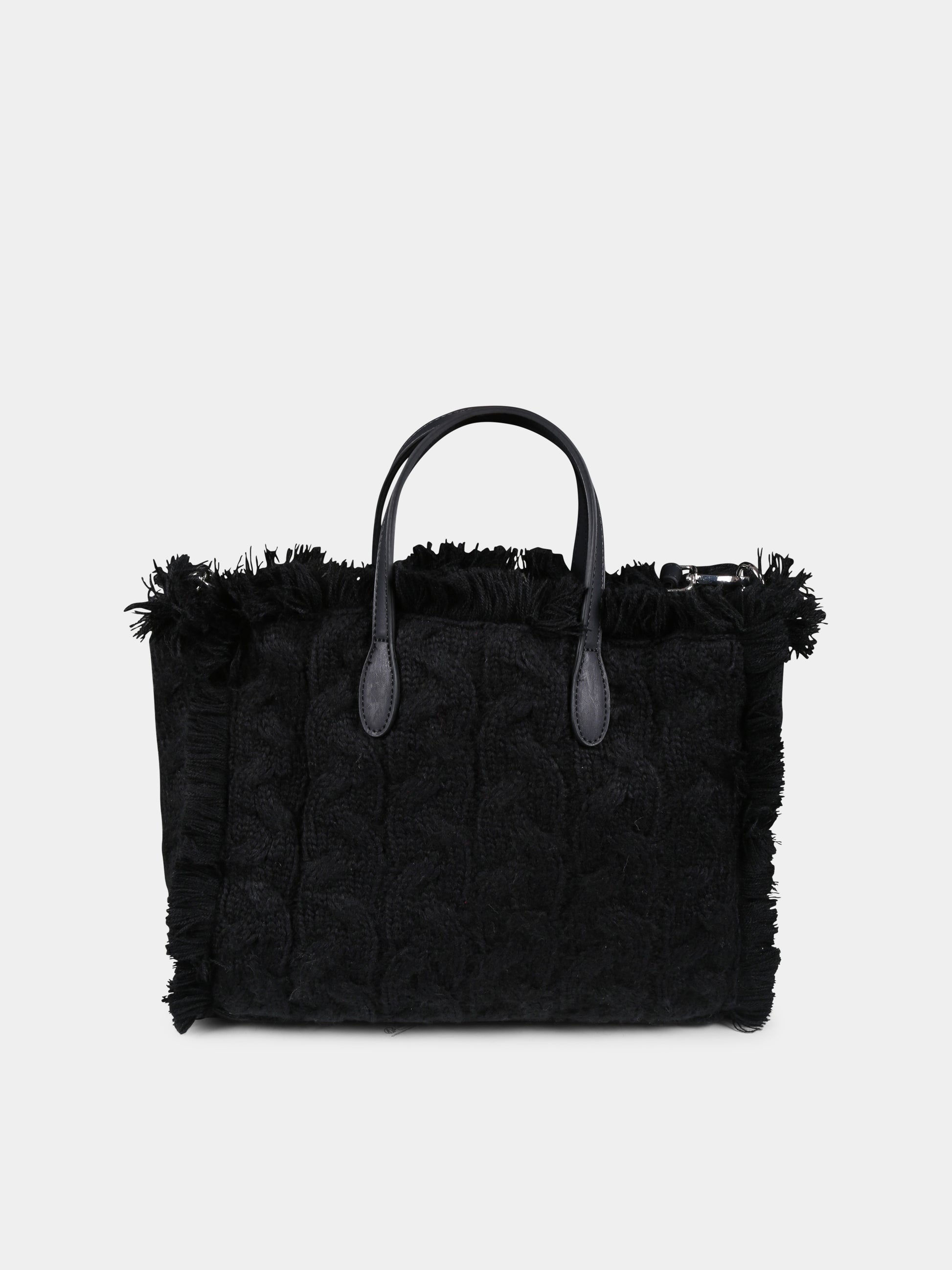 Borsa nera Colette per bambina con logo,Mc2 Saint Barth,COL0003 01357G