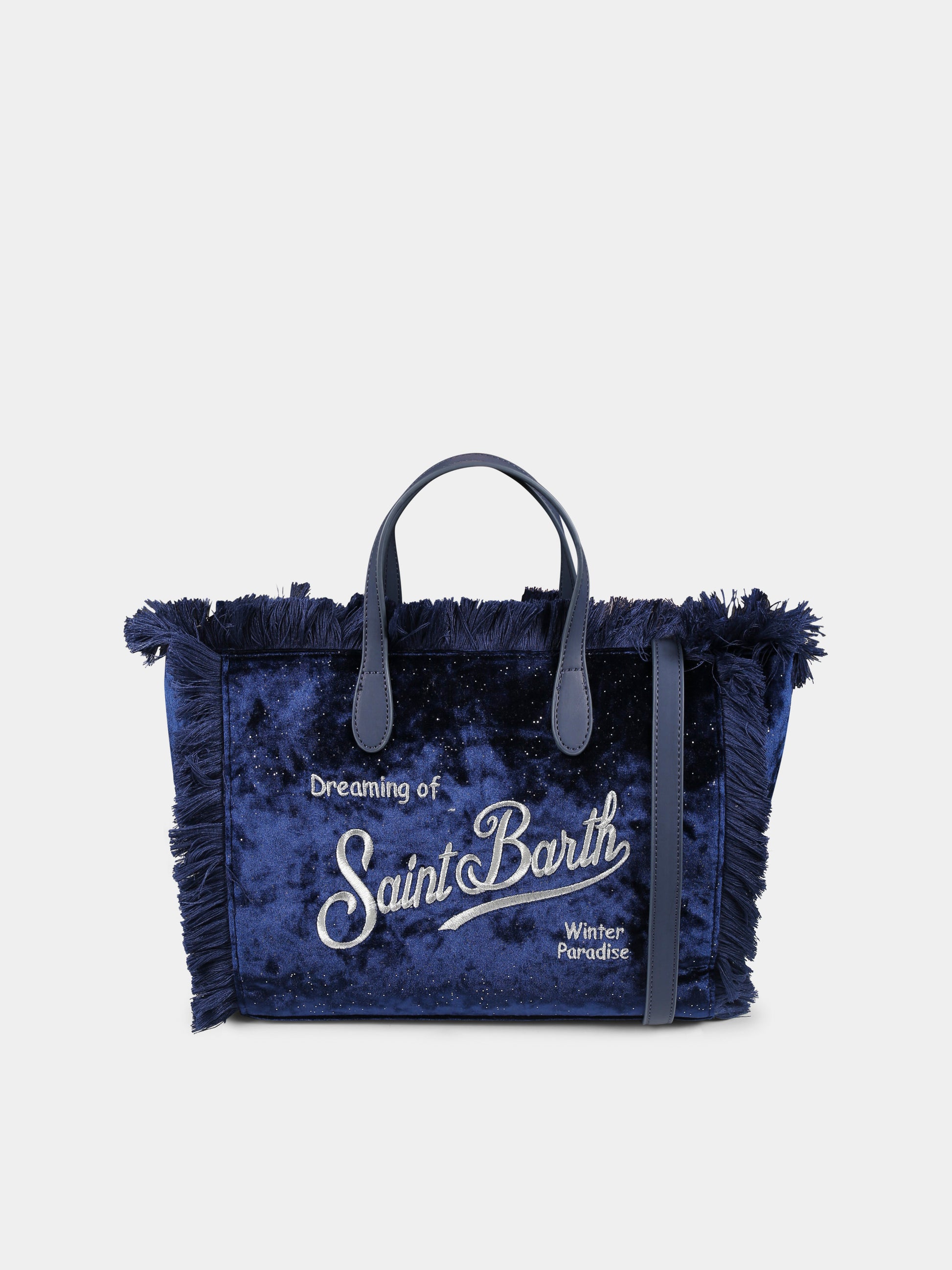 Borsa blu Colette per bambina con logo,Mc2 Saint Barth,COL0003 00221G