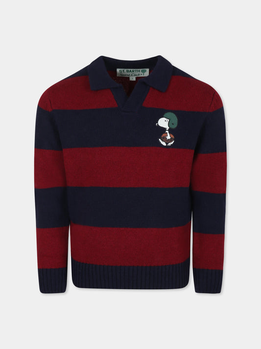 Maglione multicolor per bambino con Snoopy,Mc2 Saint Barth,COVE001 - 00278G