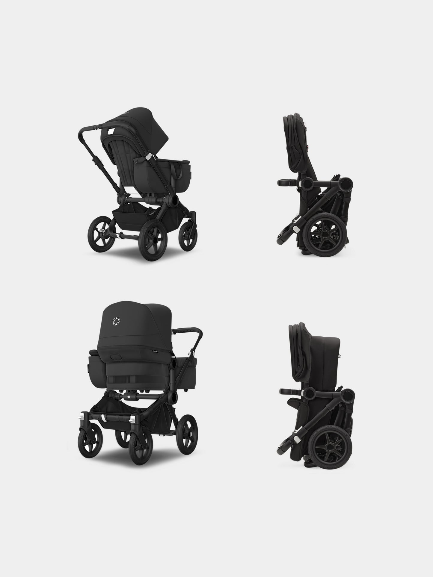 Passeggino Donkey 5 Mono completo Black/Midnight per neonati