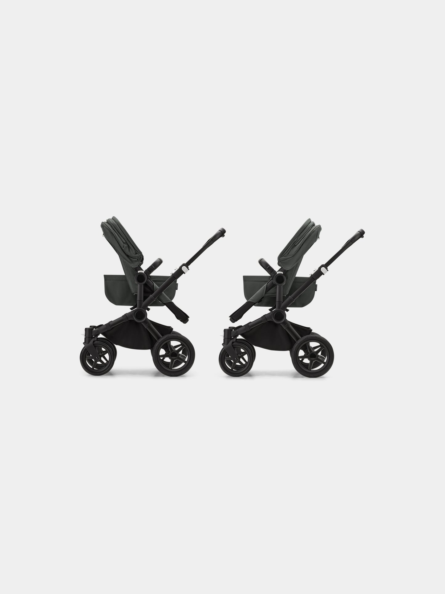 Bugaboo Donkey 5 Mono completo Black/Forest green per neonati