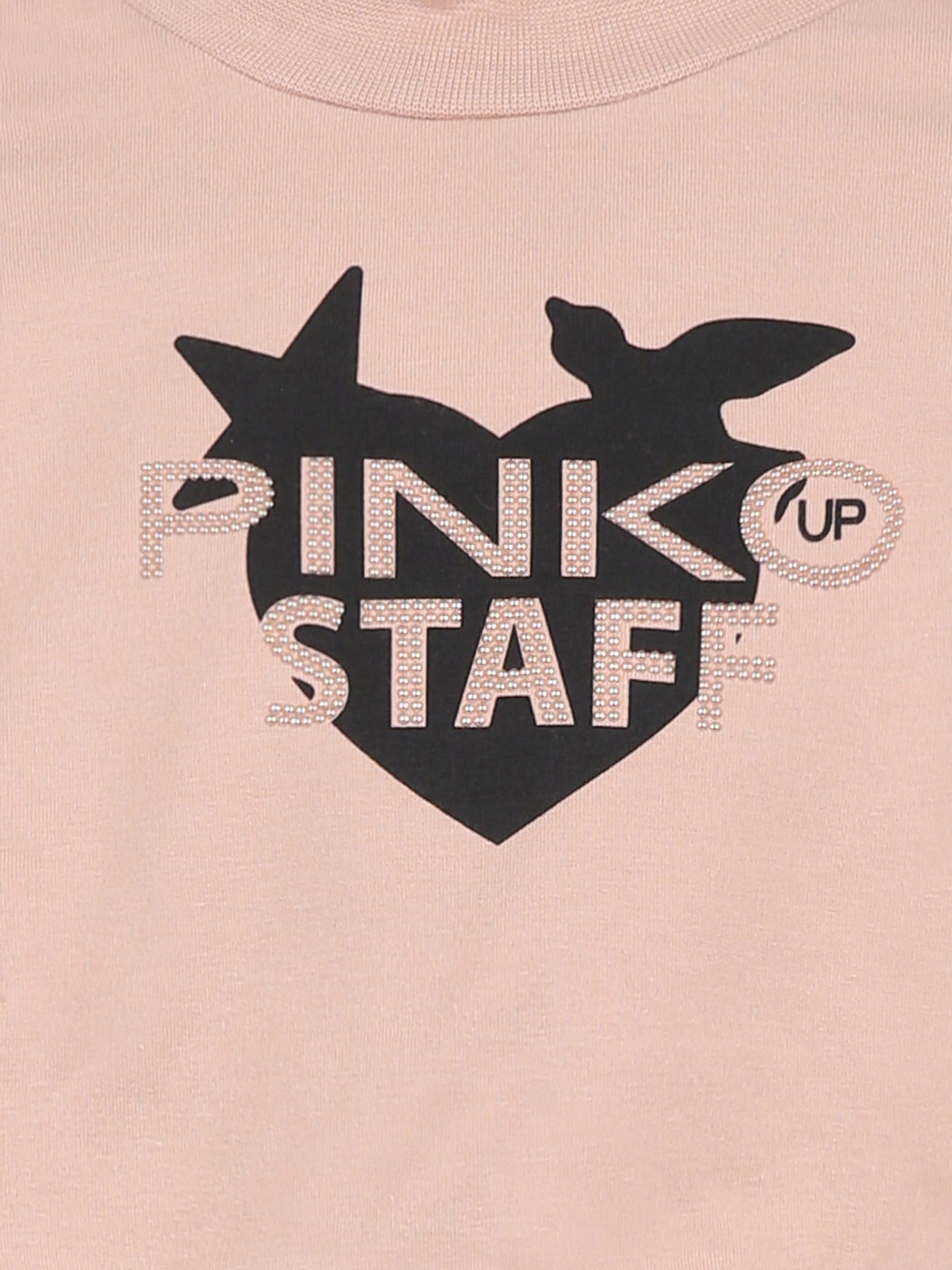 Pink swestshirt for girl with logo