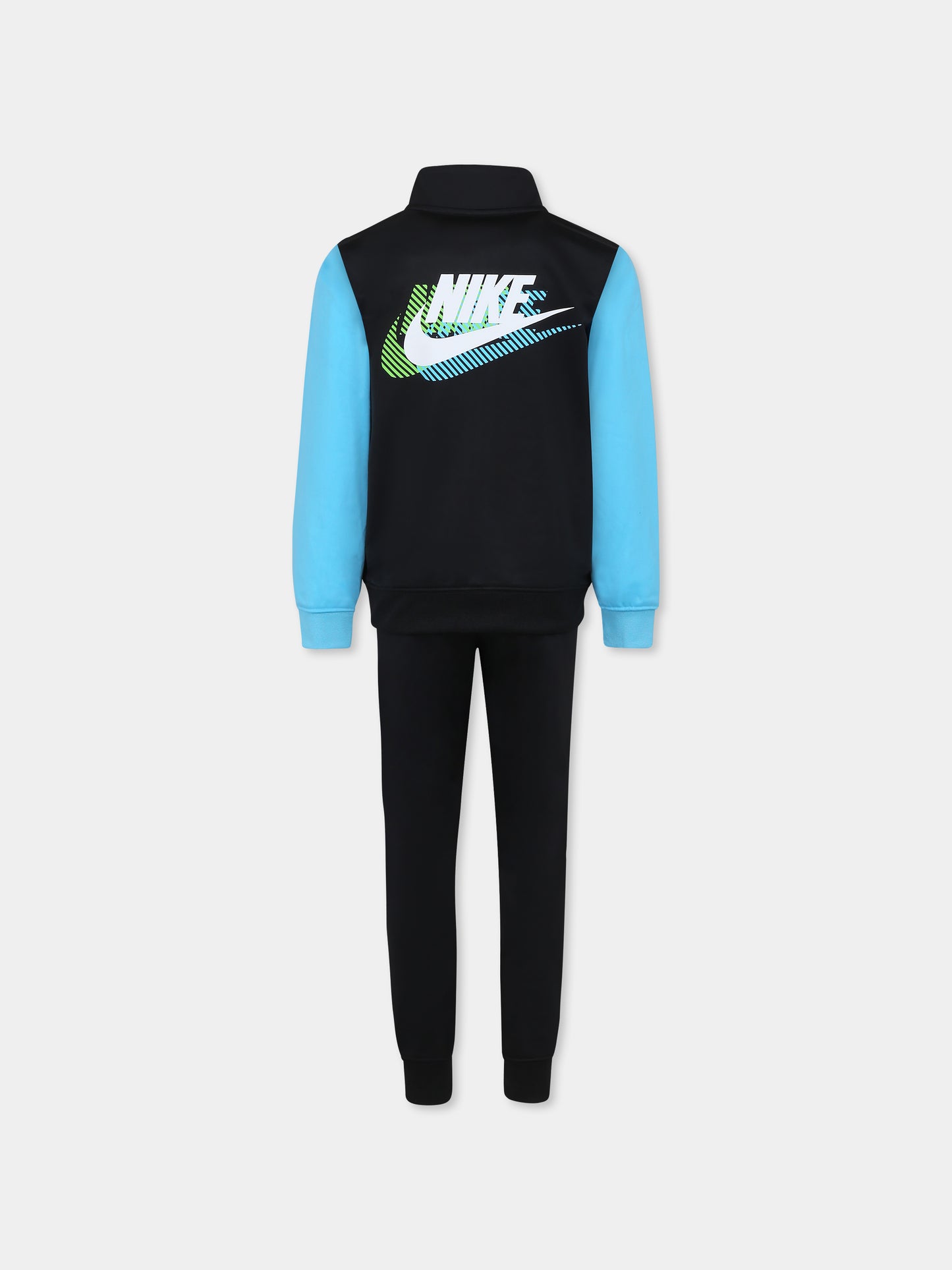 Completo nero per bambino con swoosh,Nike,86K470 023