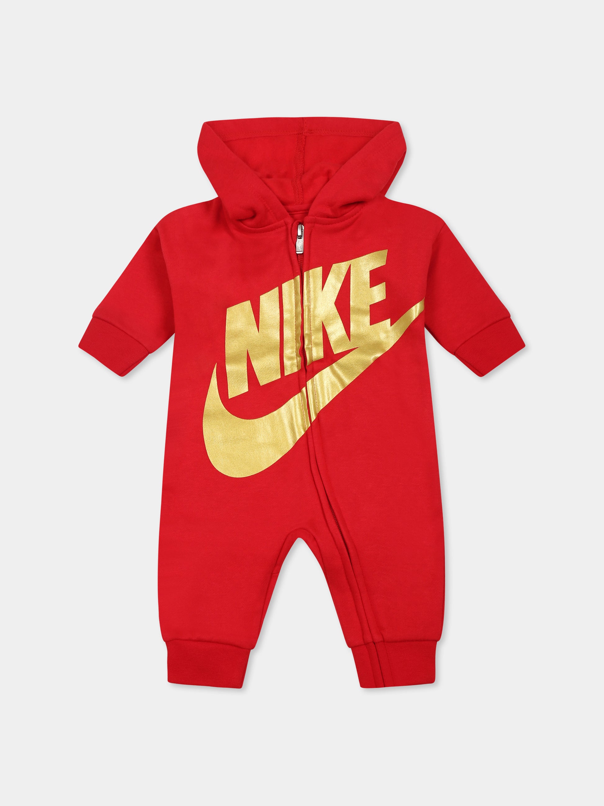 Tutina rossa per neonato con logo,Nike,56I450 U10