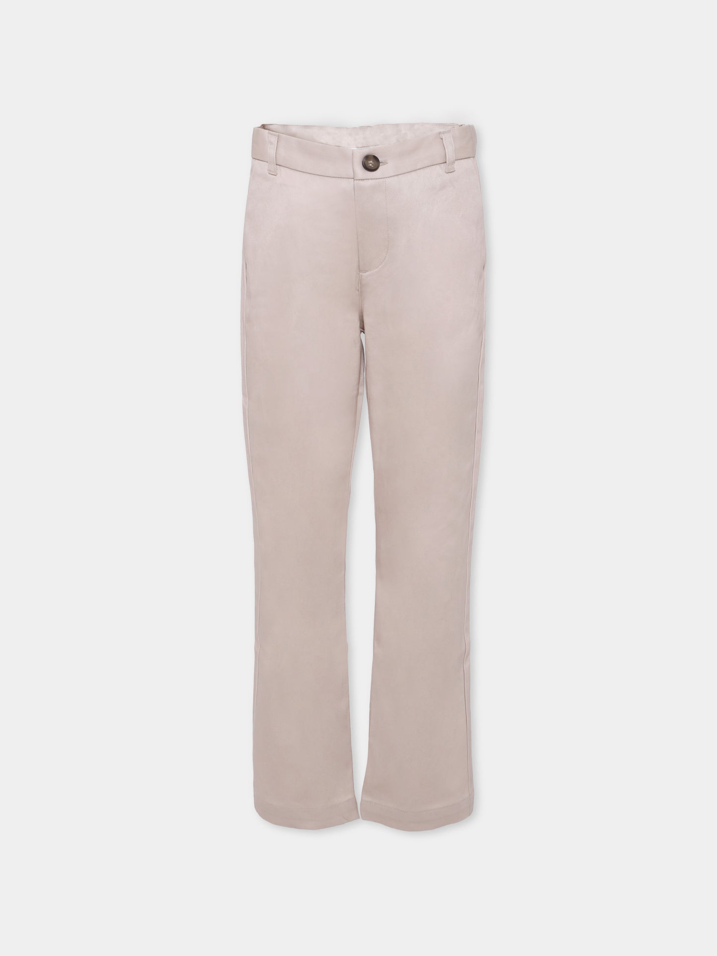 Pantaloni beige per bambino con logo,Bonpoint,W05BPAW00002 008