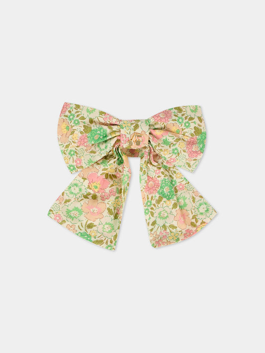 Elastico multicolor per bambina con stampa floreale,Bonpoint,W05GHAW00014 521