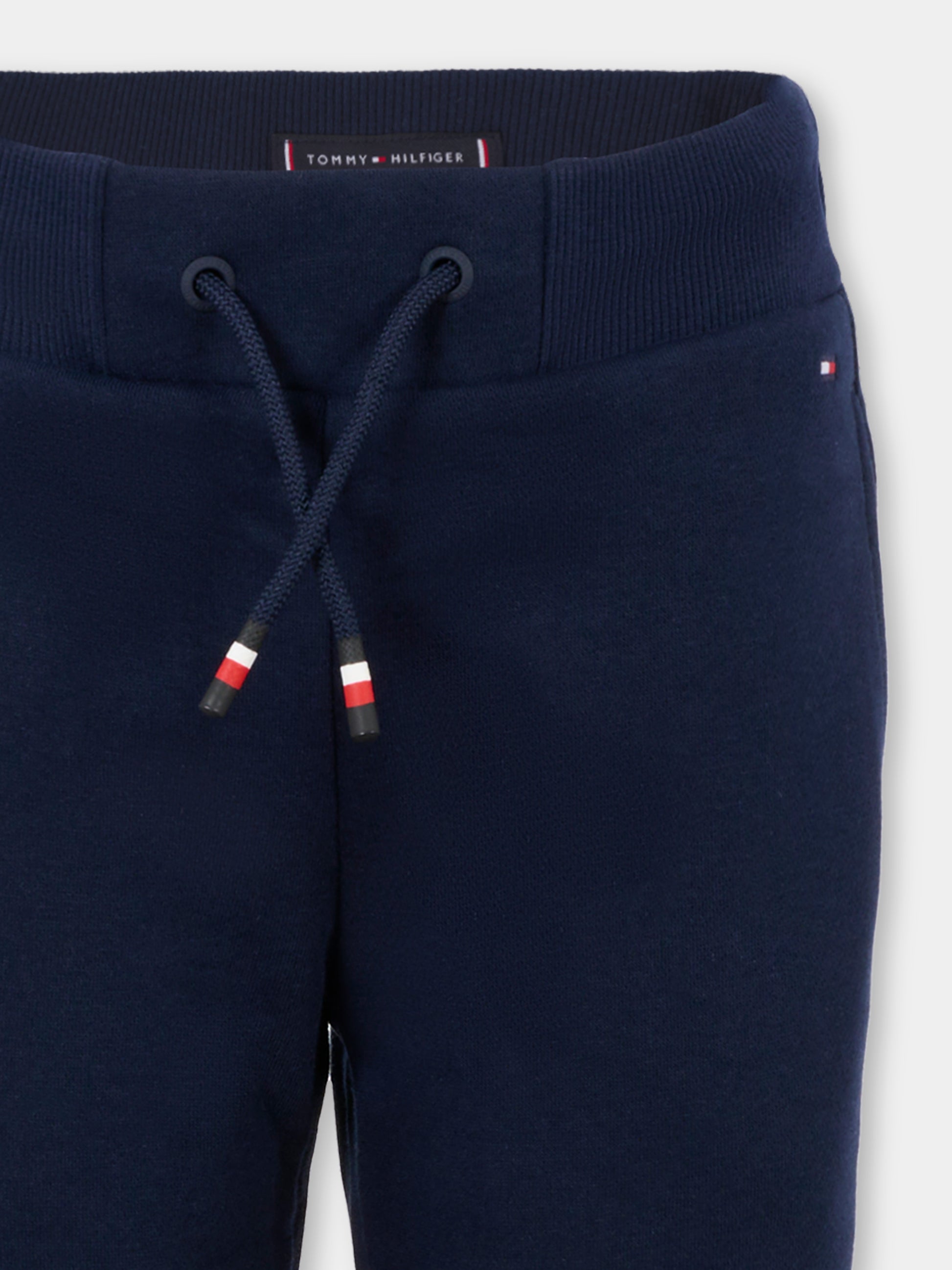 Pantaloni blu da tuta per bambino con logo,Tommy Hilfiger Junior,25CTHKB0KB09694 C1G