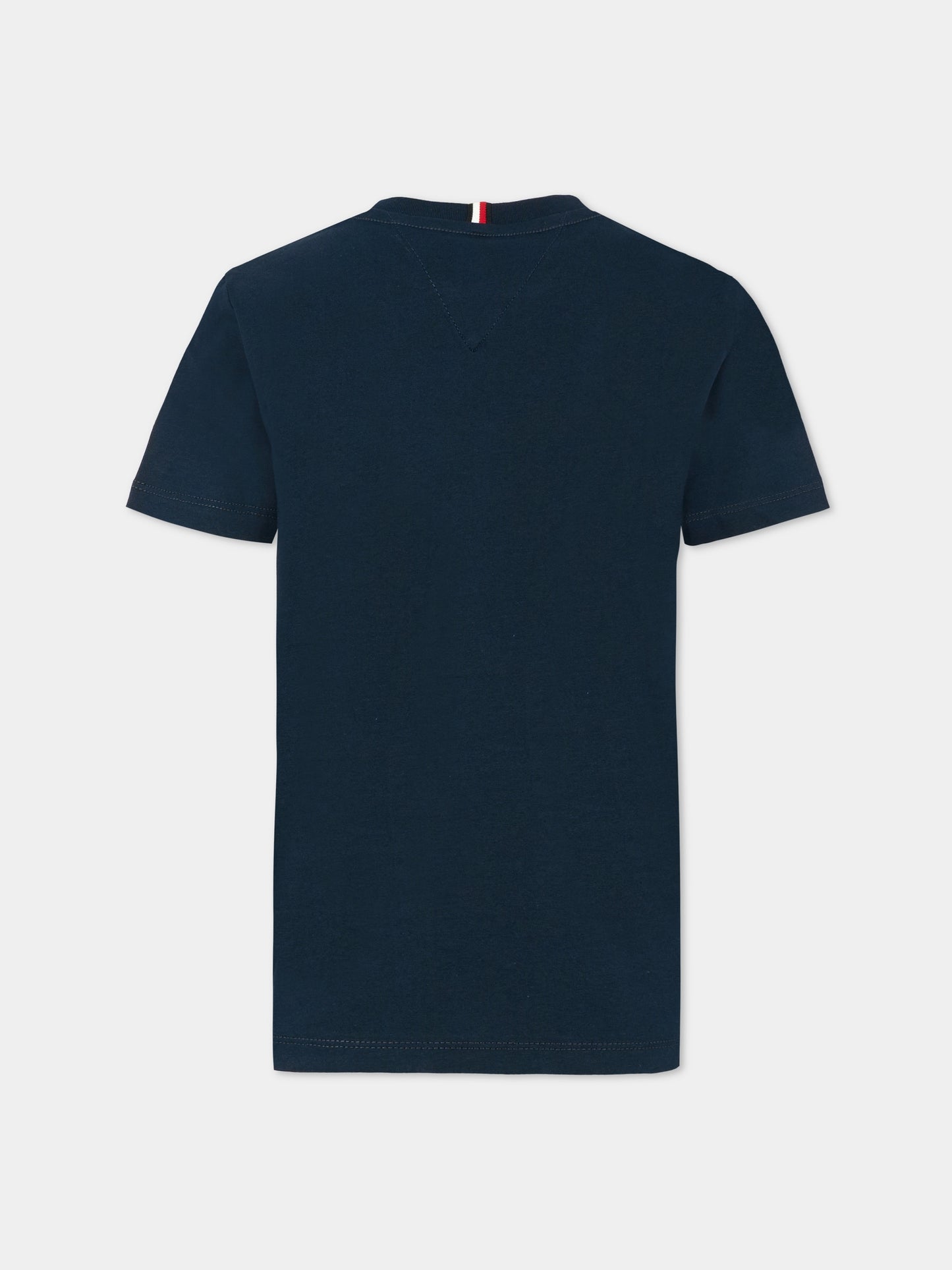 T-shirt blu per bambini con logo,Tommy Hilfiger Junior,25CTHKB0KB09725 C1G