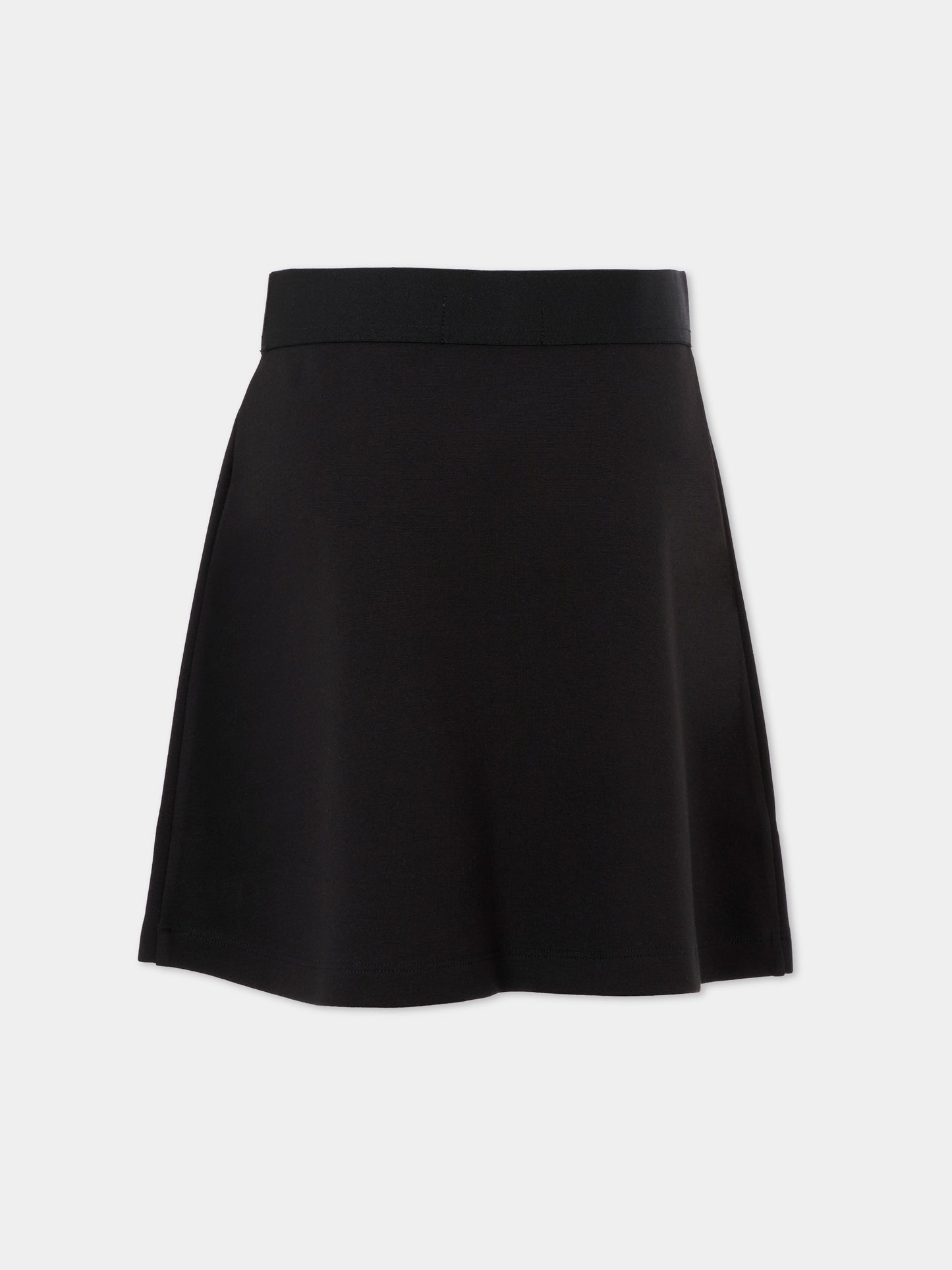 Gonna nera per bambina con logo bianco,Calvin Klein Kids,25CCKIG0IG02784 BEH
