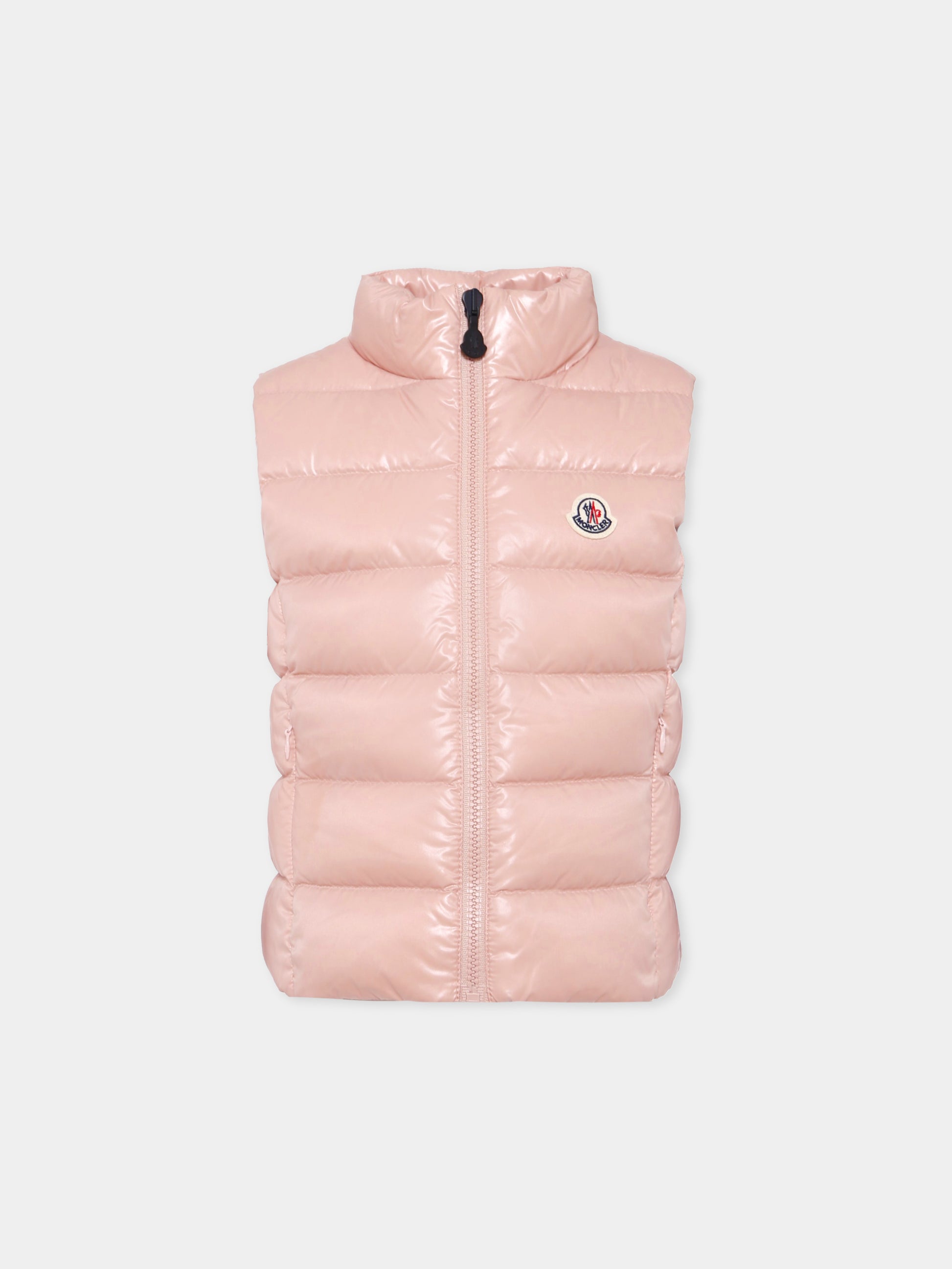 Gilet Ghany per bambina con logo,Moncler Kids,K2954 - 1A52810 - 68950 512