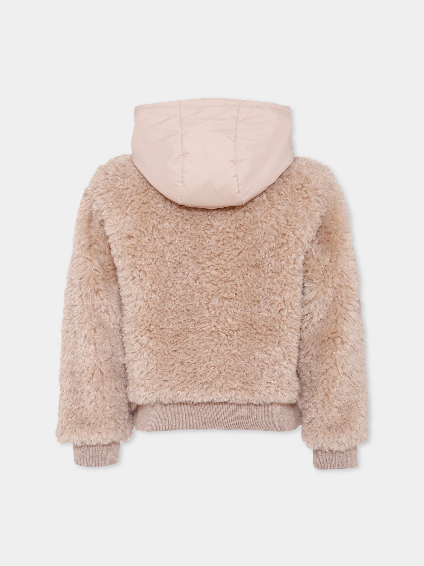 Felpa beige per bambino con logo,Moncler Kids,K2954 - 8G00013 - 89B0G 268