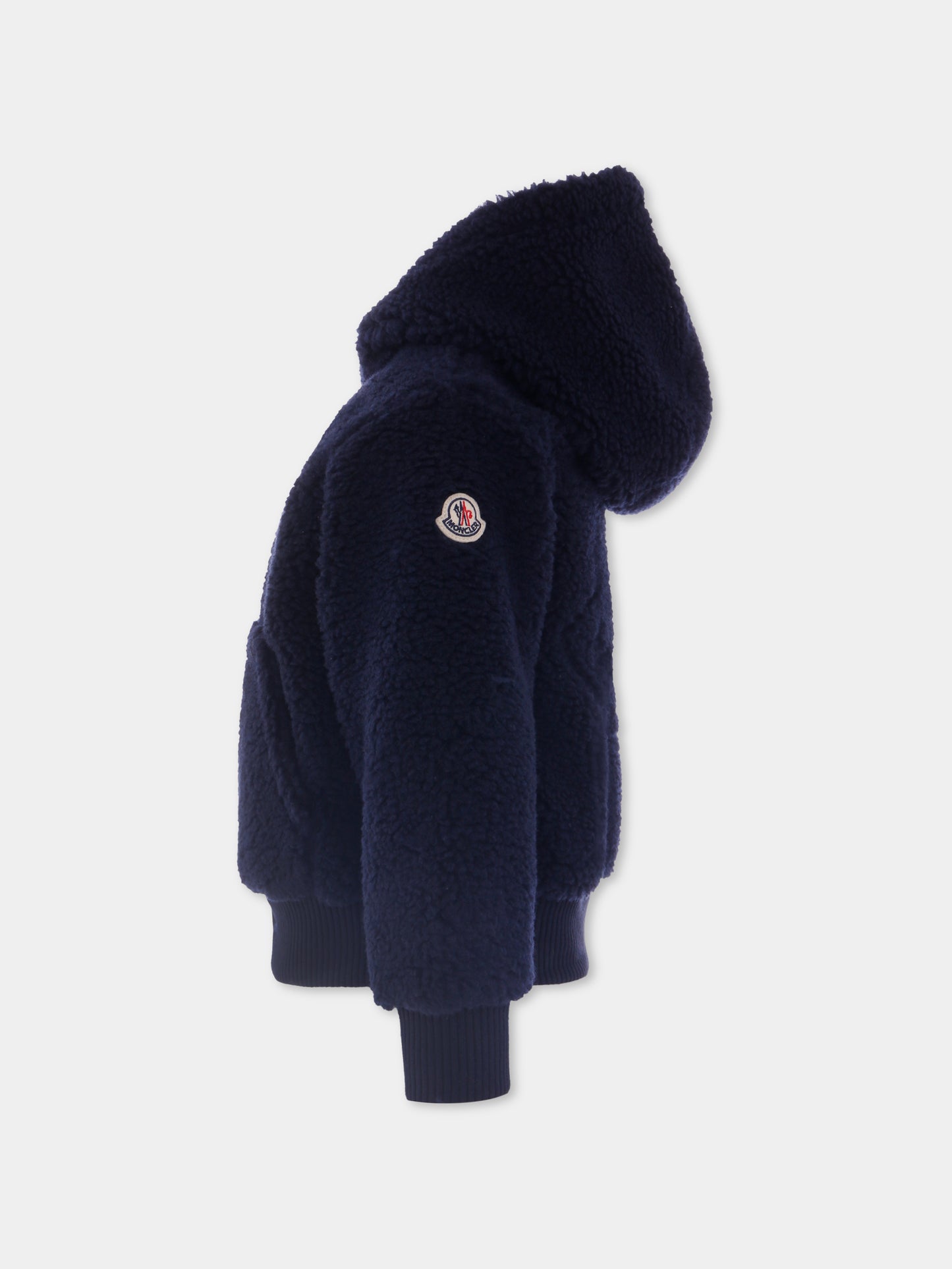 Felpa blu per bambini con logo,Moncler Kids,K2954 - 8G00016 - 89A3X 778