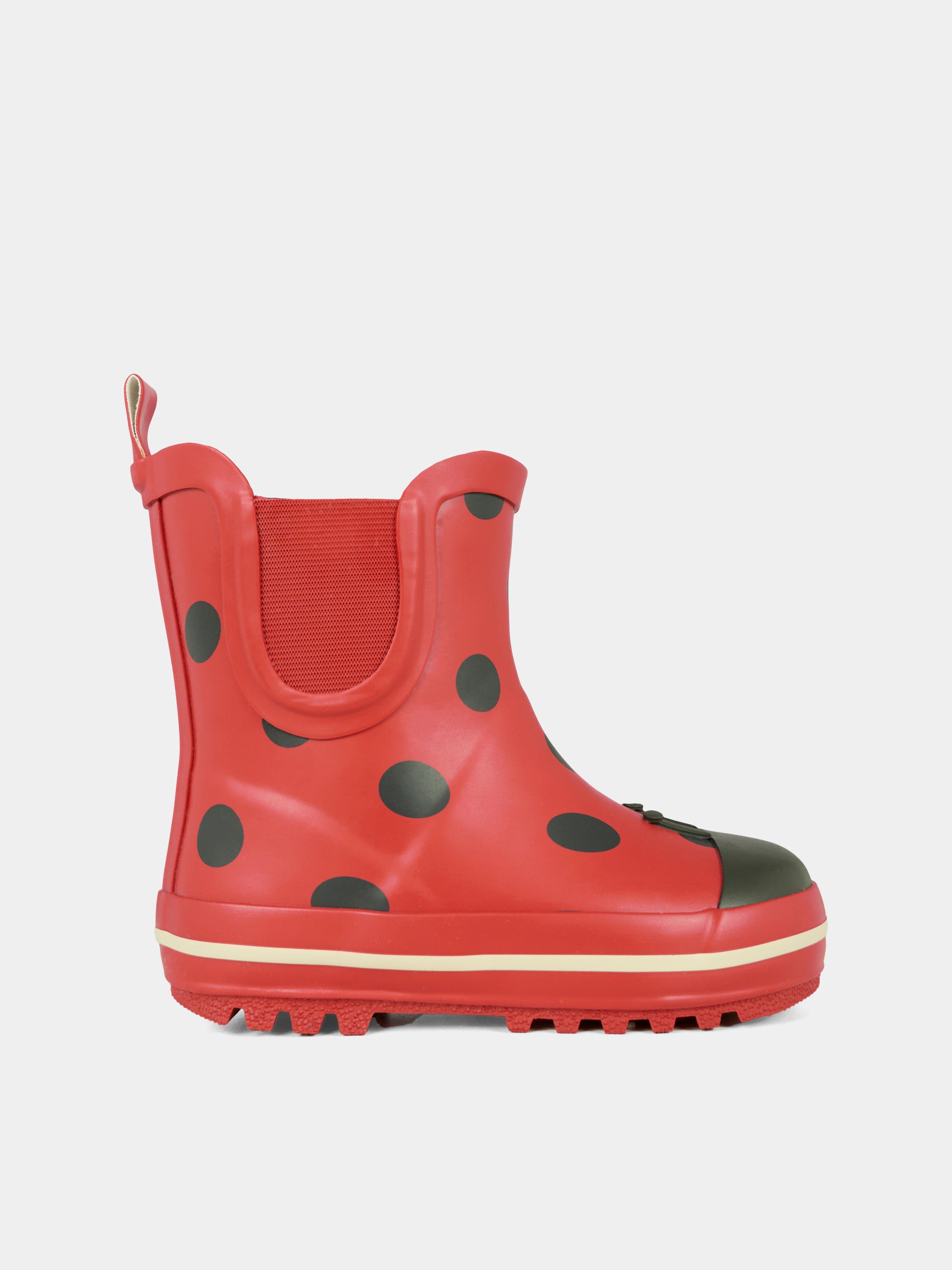 Stivali da pioggia rossi per bambina con stampa coccinella,Konges Sløjd,KS103454 LADY DOT