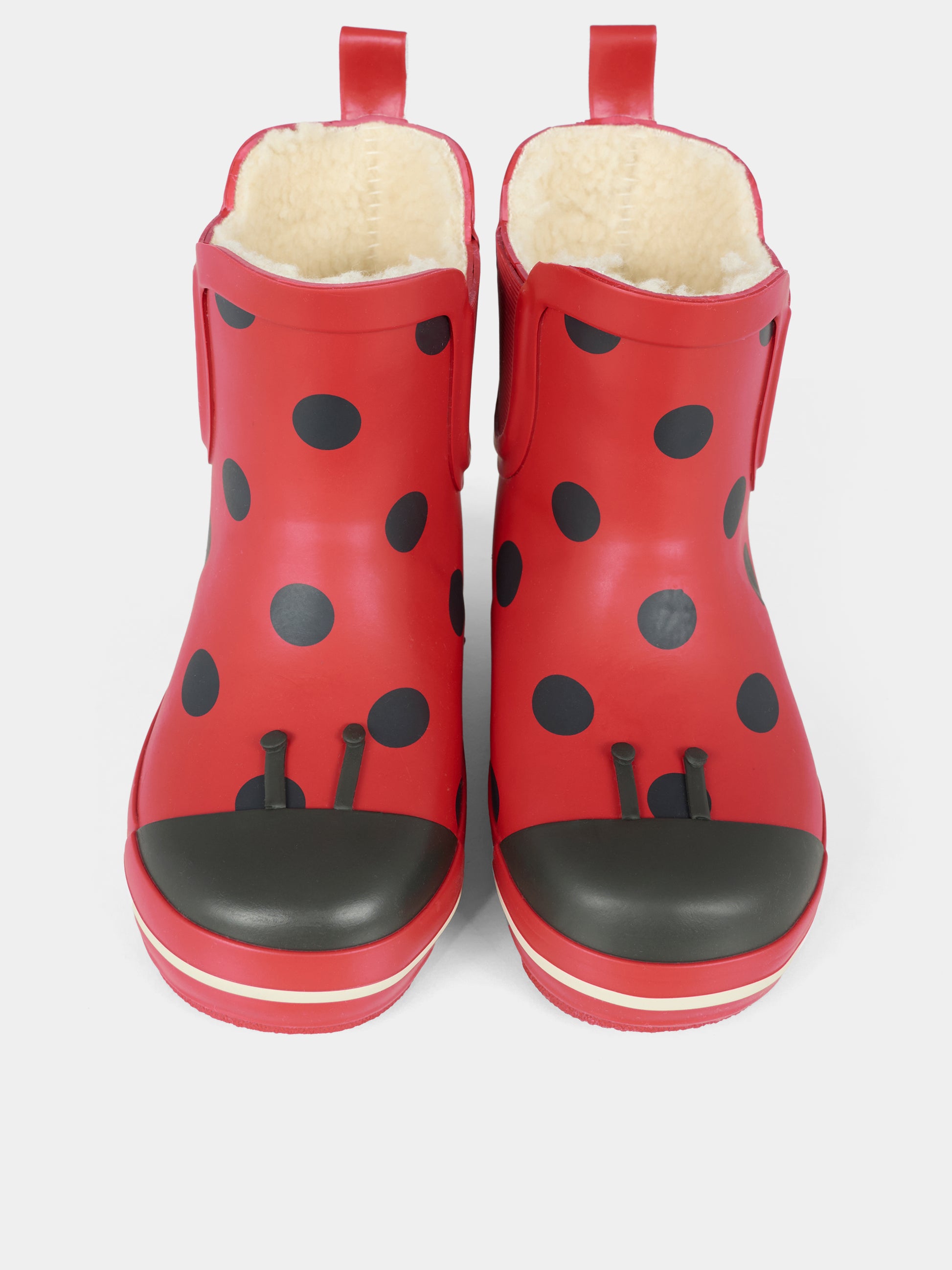 Stivali da pioggia rossi per bambina con stampa coccinella,Konges Sløjd,KS103454 LADY DOT