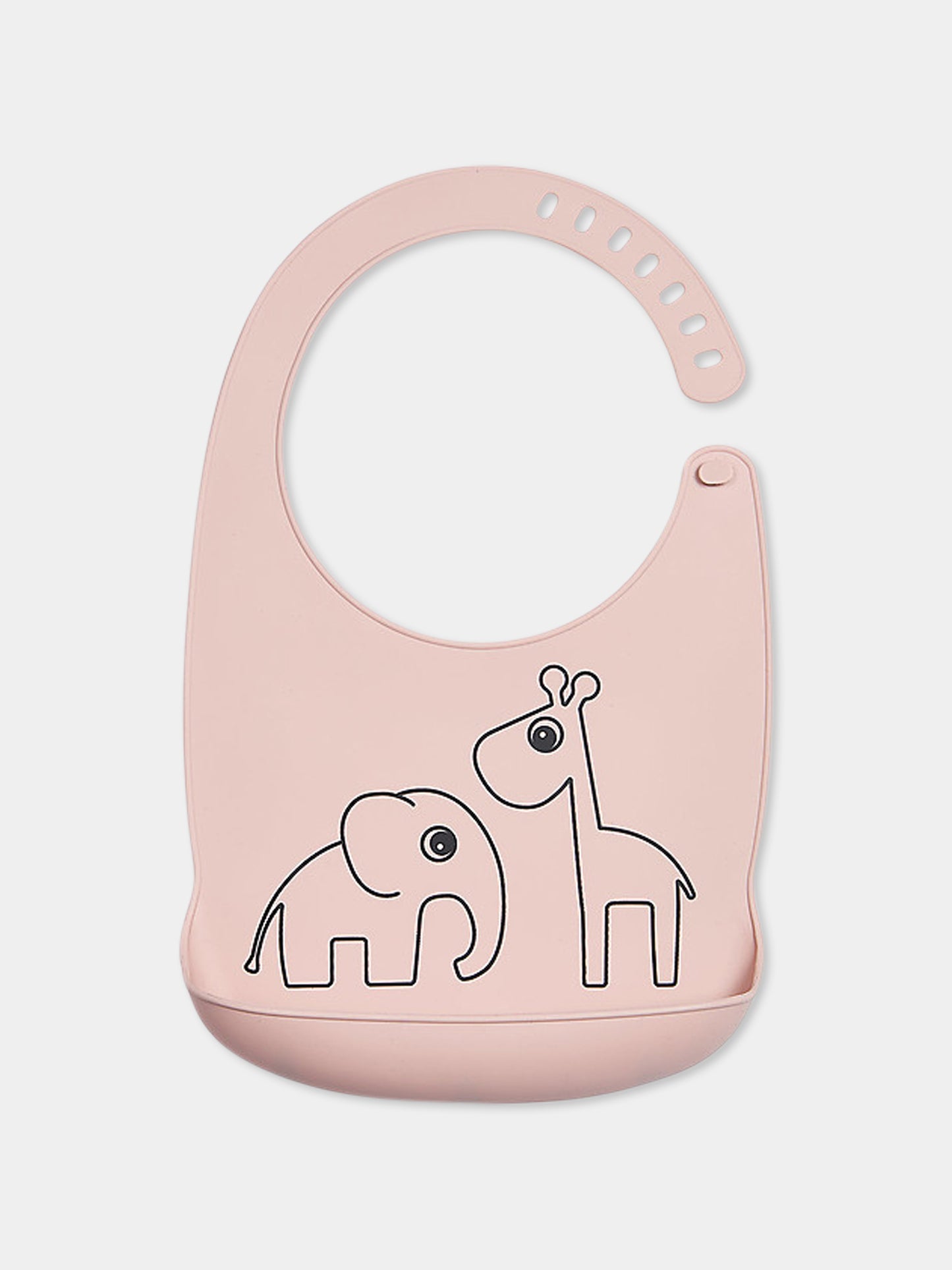 Bavaglino rosa per neonata con tasca,Done By Deer,DD-1309891