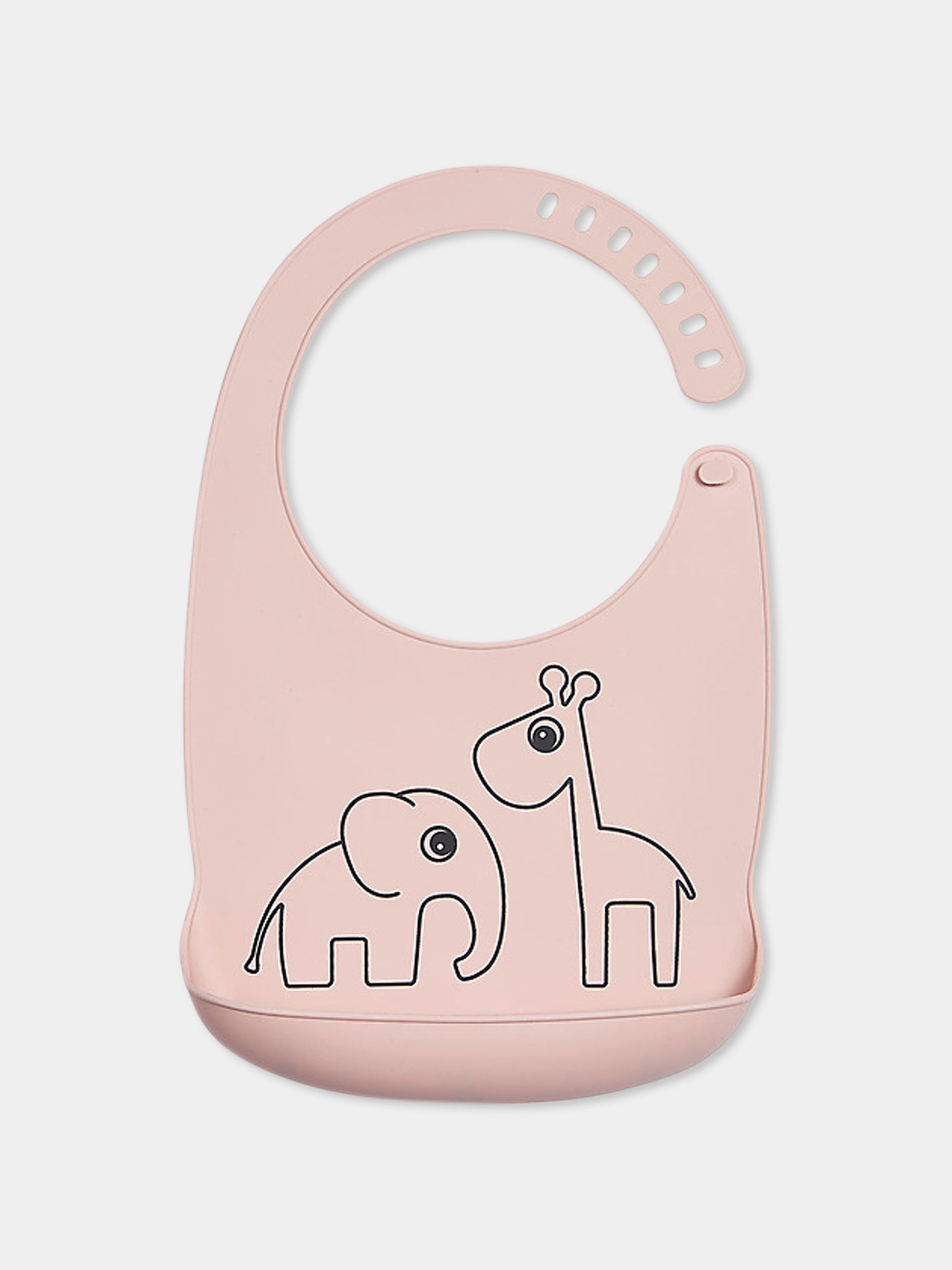 Bavaglino rosa per neonata con tasca,Done By Deer,DD-1309891