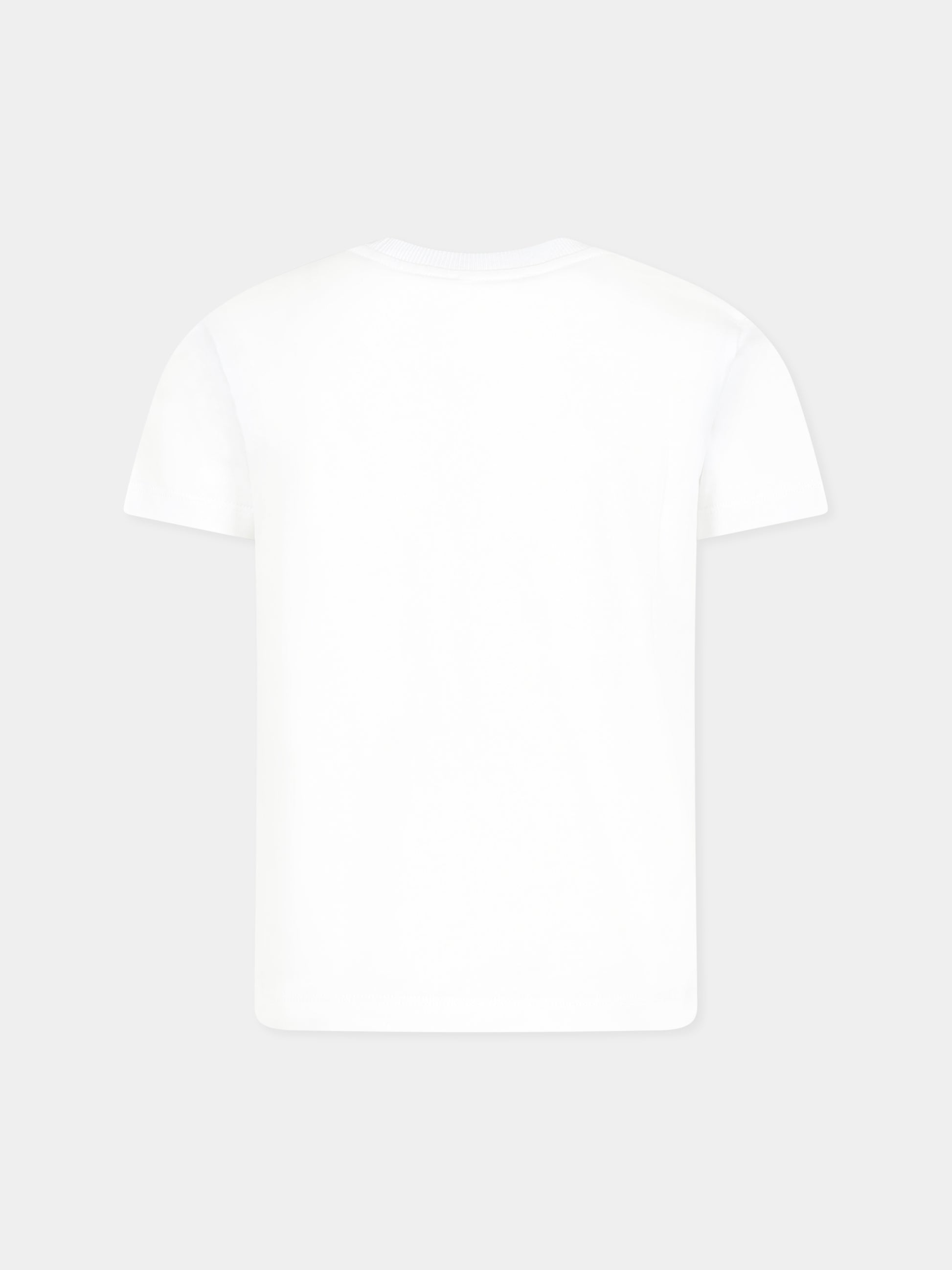 T-shirt bianca per bambini con Teddy Bears,Moschino Kids,HWM04K LAA01 10063