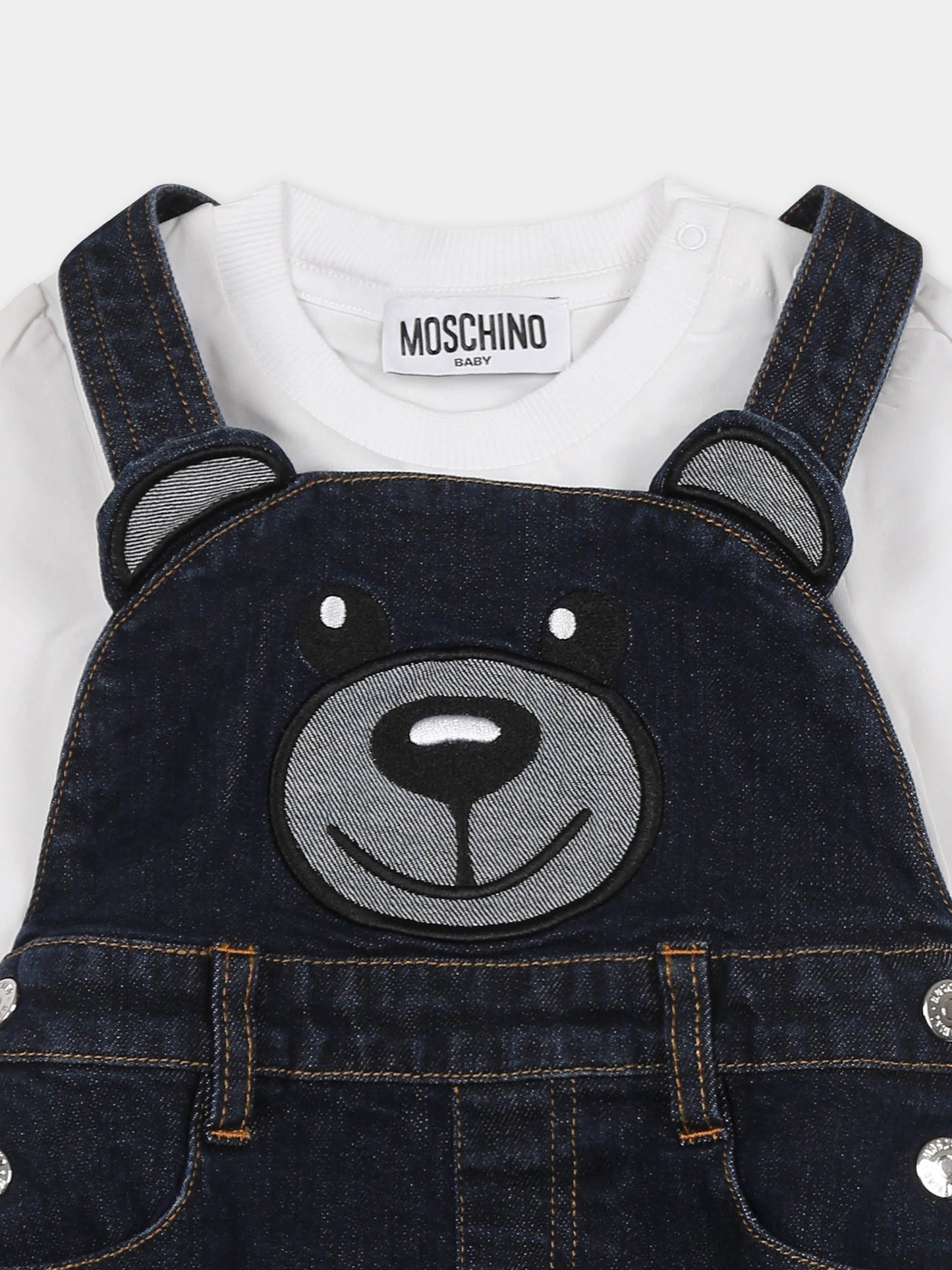 Completo multicolor per neonata con Teddy Bear,Moschino Kids,MDK034 LXE48 10101