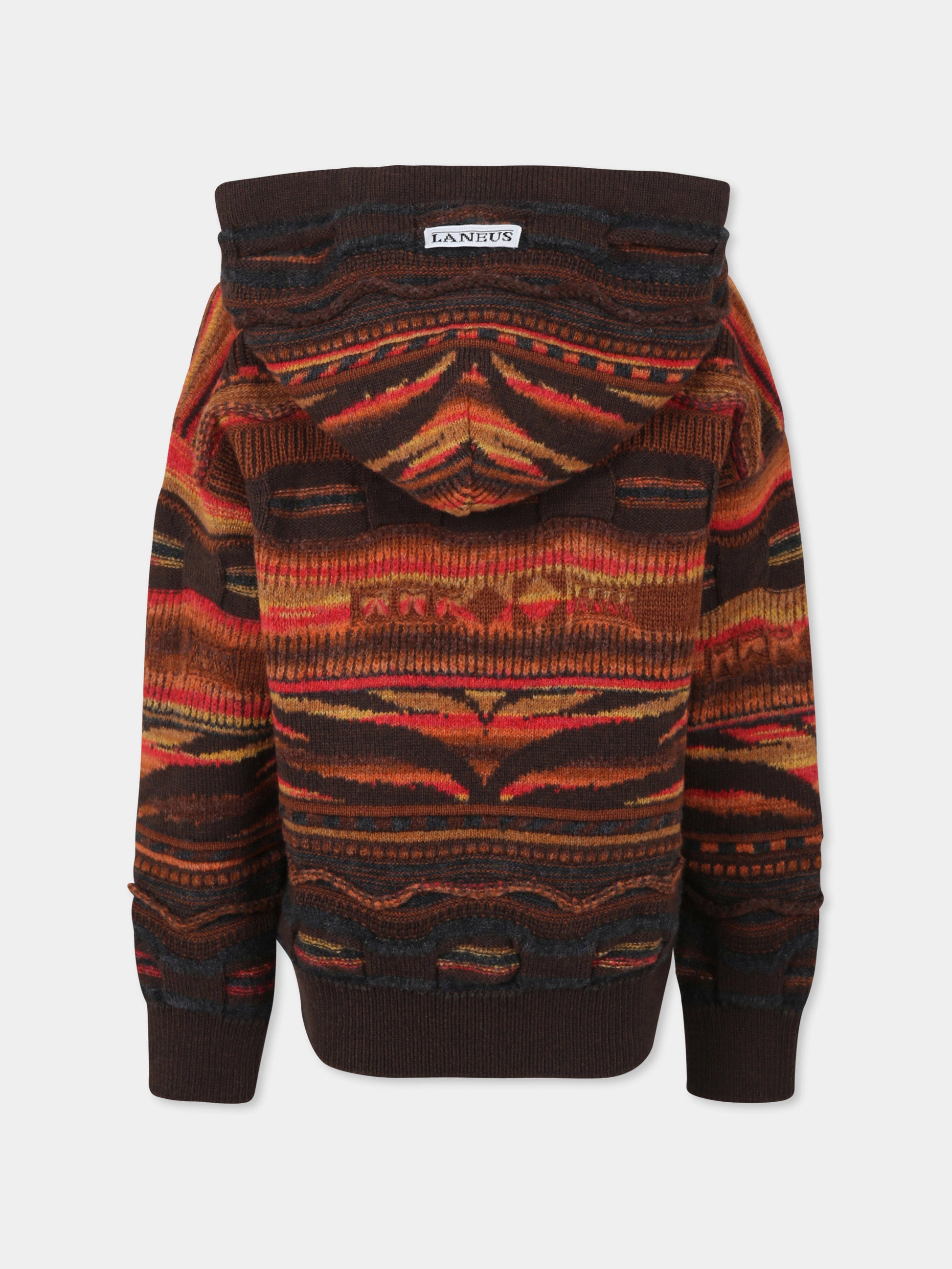 Felpa multicolor per bambini con patch logato,Laneus Kids,F5LKJUKH058 920