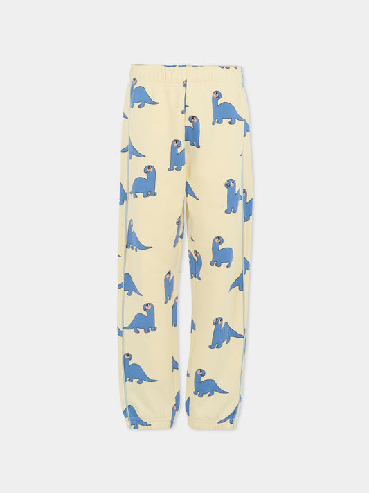 Pantaloni avorio per bambino con dinosauro,Mini Rodini,2573012611