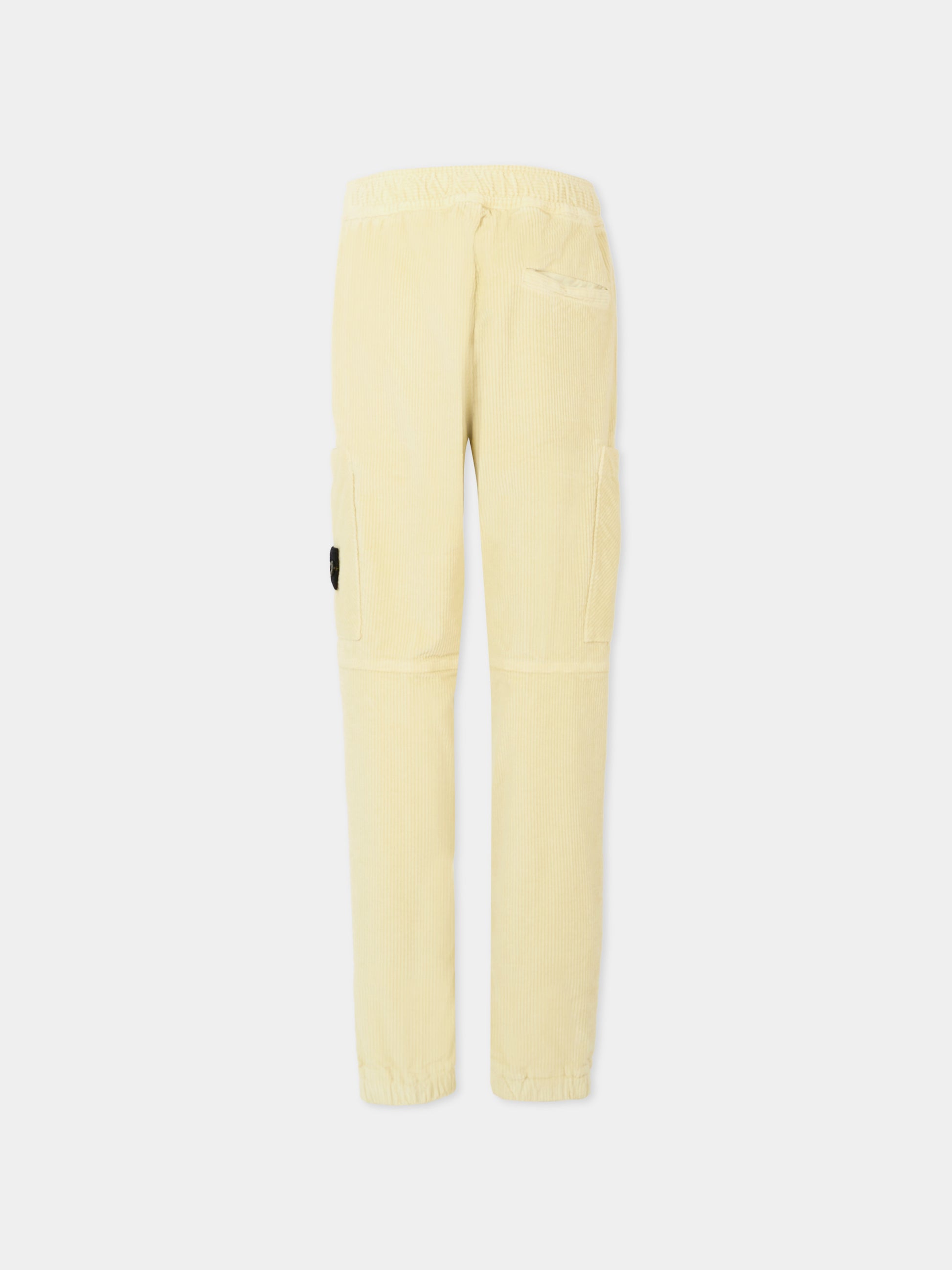 Pantaloni gialli per bambino con logo,Stone Island Junior,K2S16 3100005 S0199 - V0093