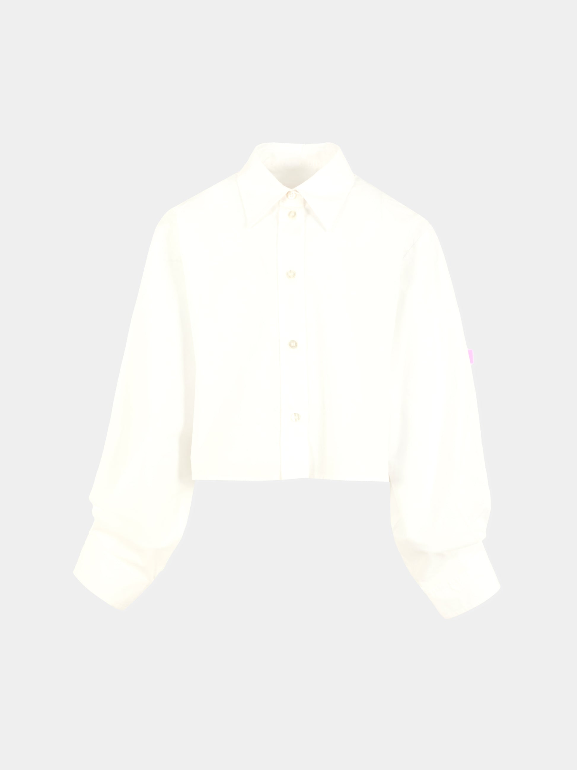 Camicia bianca per bambina con logo ricamato,Mm6 Maison Margiela,M60503-MM014-M6100