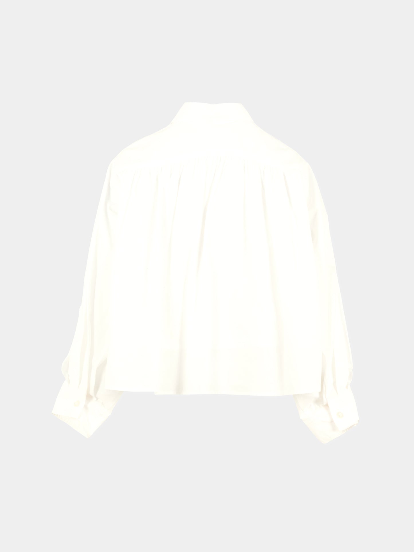 Camicia bianca per bambina con logo ricamato,Mm6 Maison Margiela,M60503-MM014-M6100