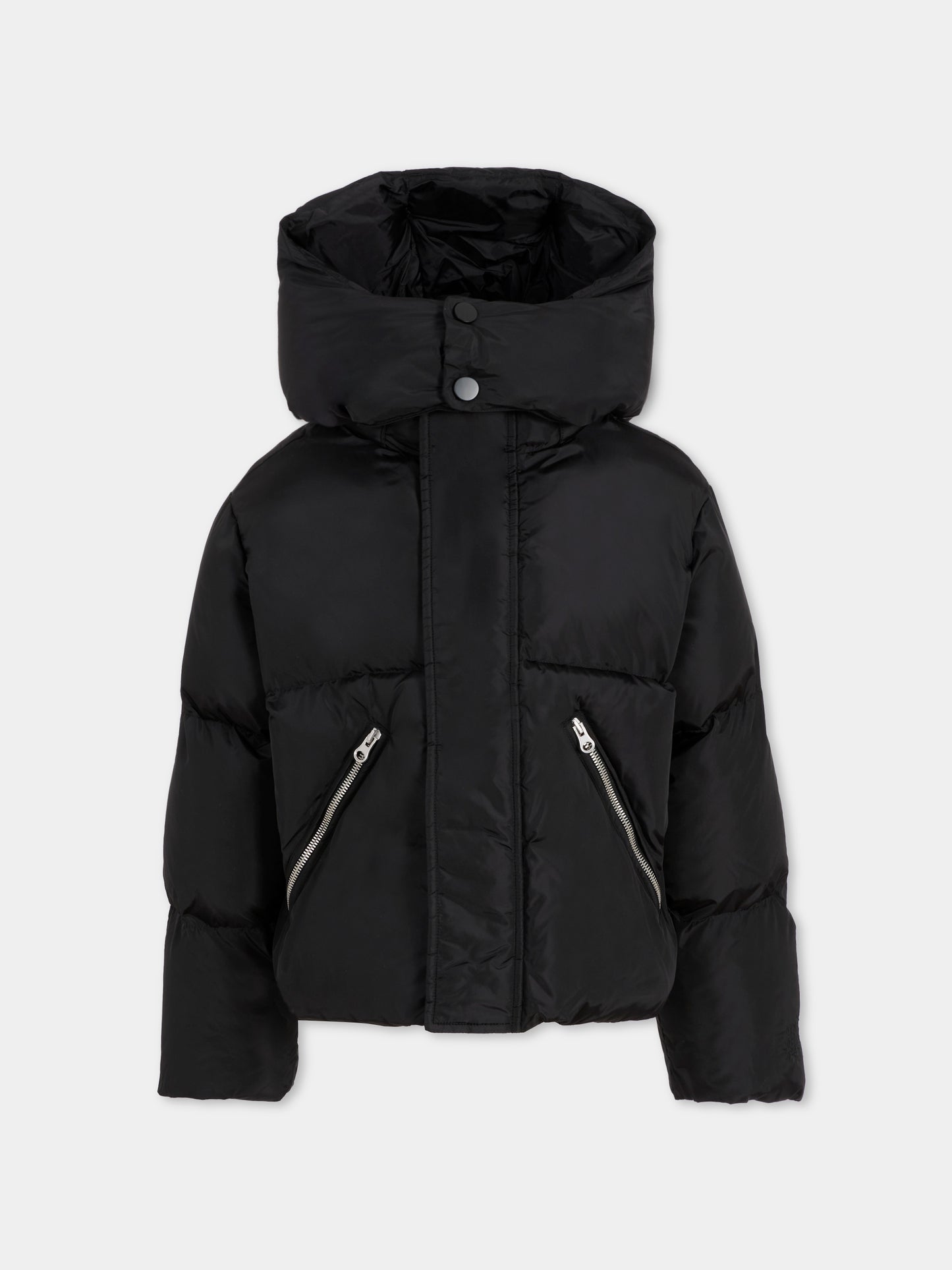 Piumino nero per bambini con logo,Mm6 Maison Margiela,M60823-MM001-M6900