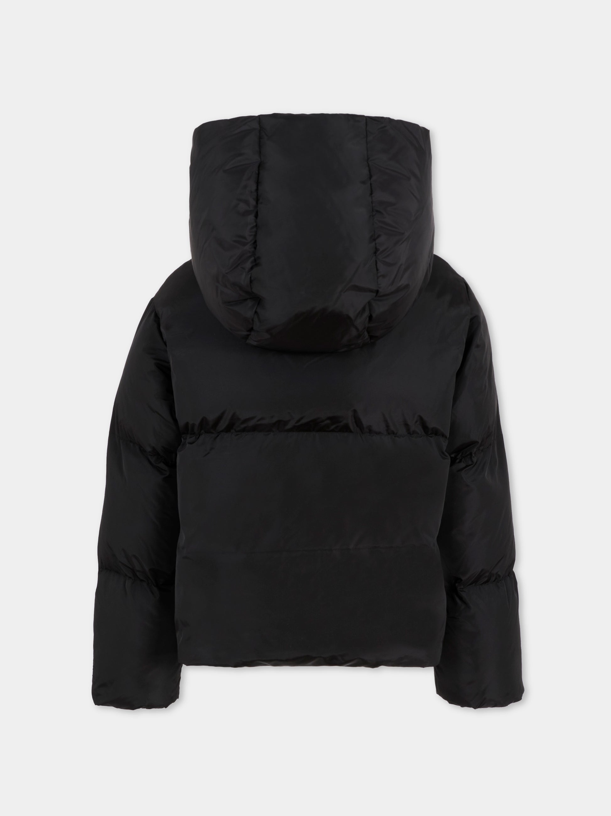 Piumino nero per bambini con logo,Mm6 Maison Margiela,M60823-MM001-M6900