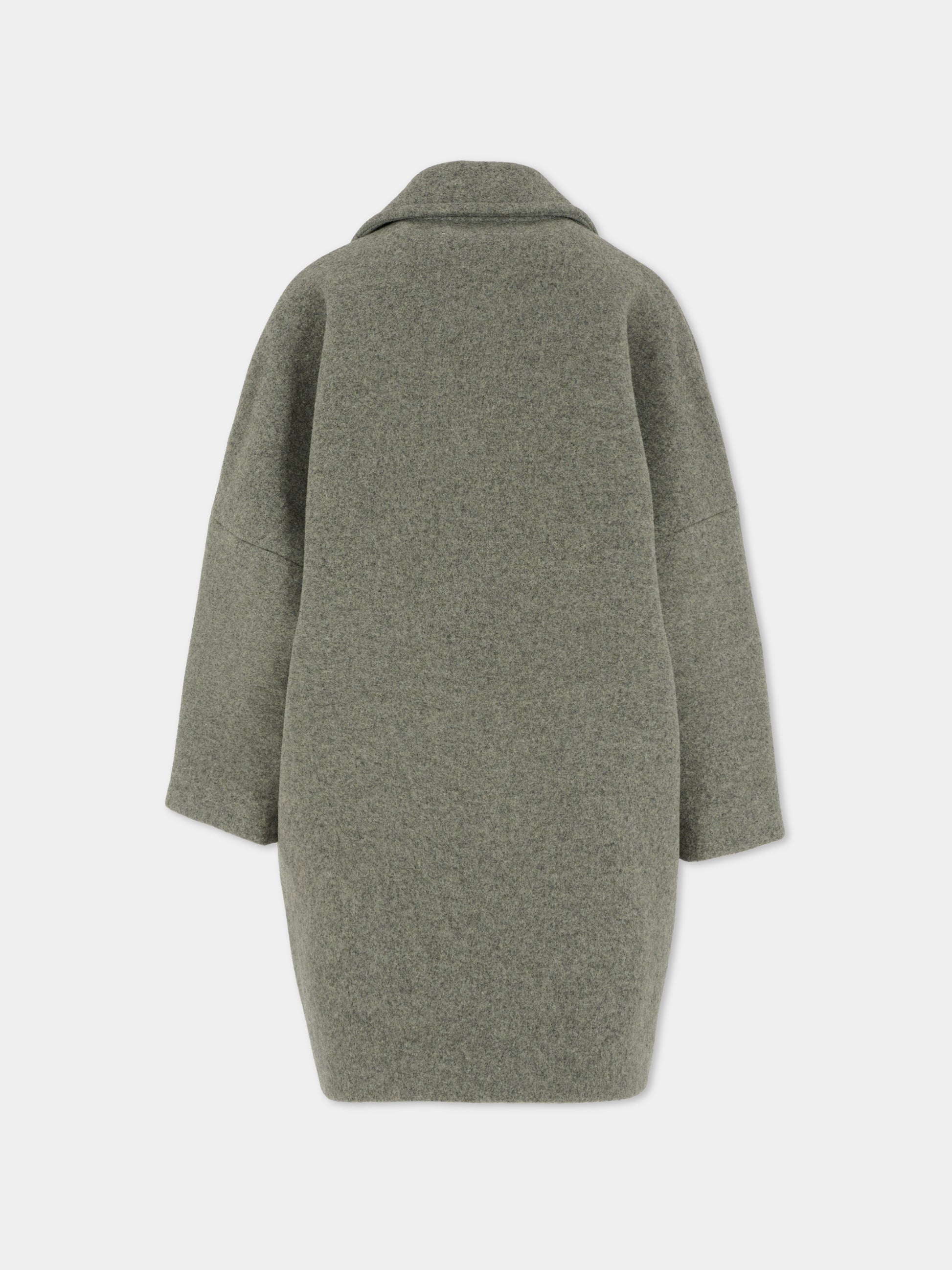 Cappotto grigio per bambini con logo,Mm6 Maison Margiela,M60833-MM00W-M6911