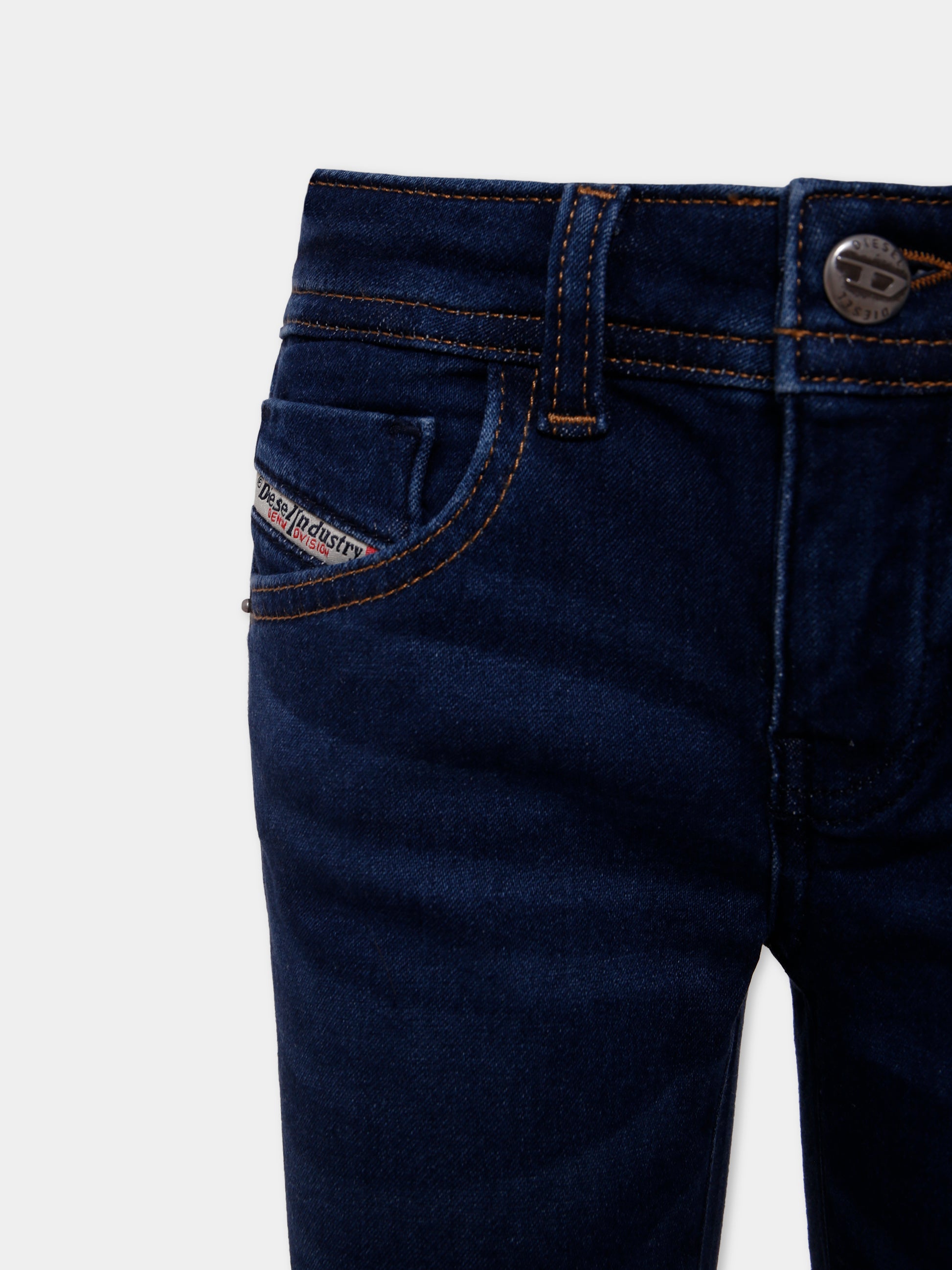 Jeans denim per bambina con logo,Diesel,J02341-KXBQG-K01