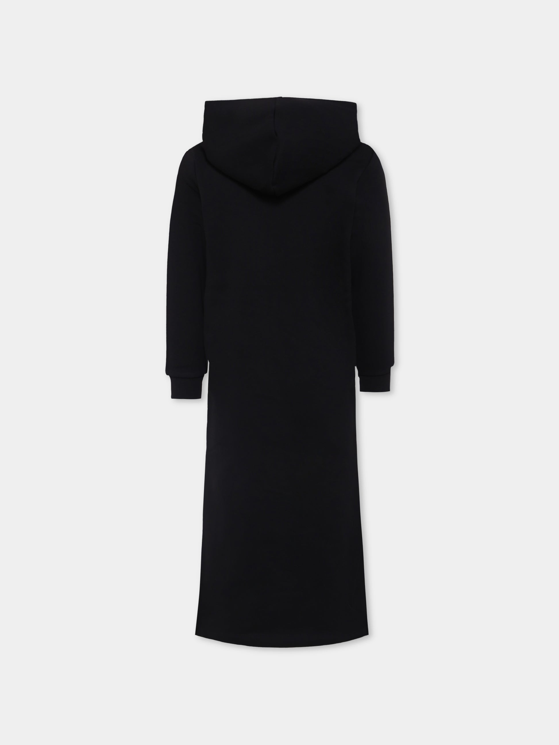 Vestito nero per bambina con logo,Diesel,J02426-KYAX3-K900