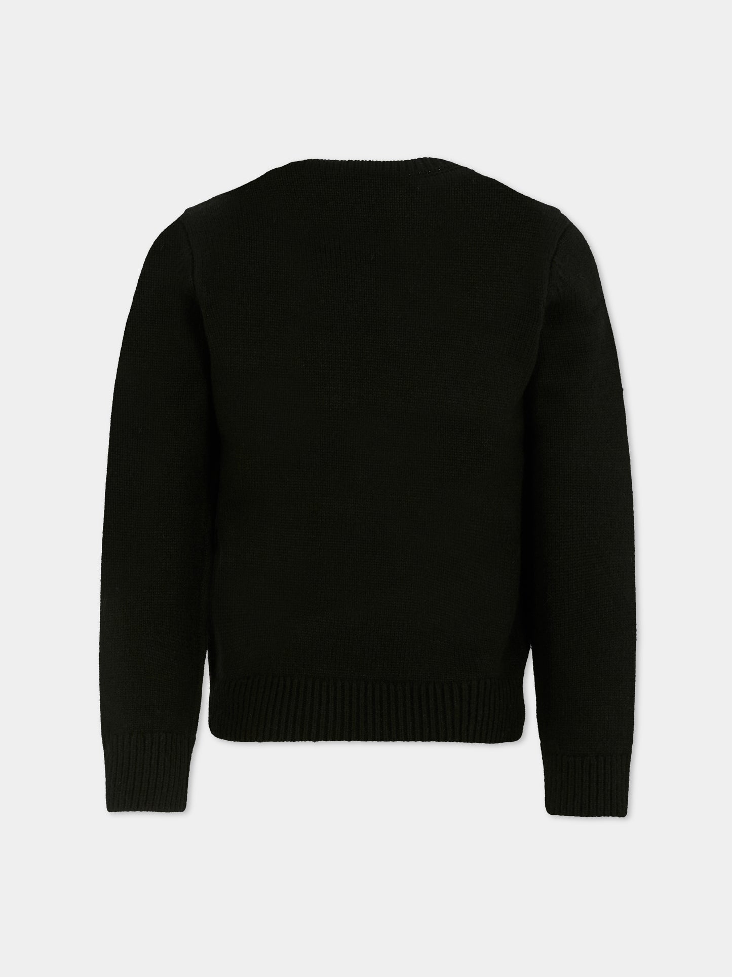 Maglione nero per bambino con logo,Diesel,J02430-KYAYX-K900