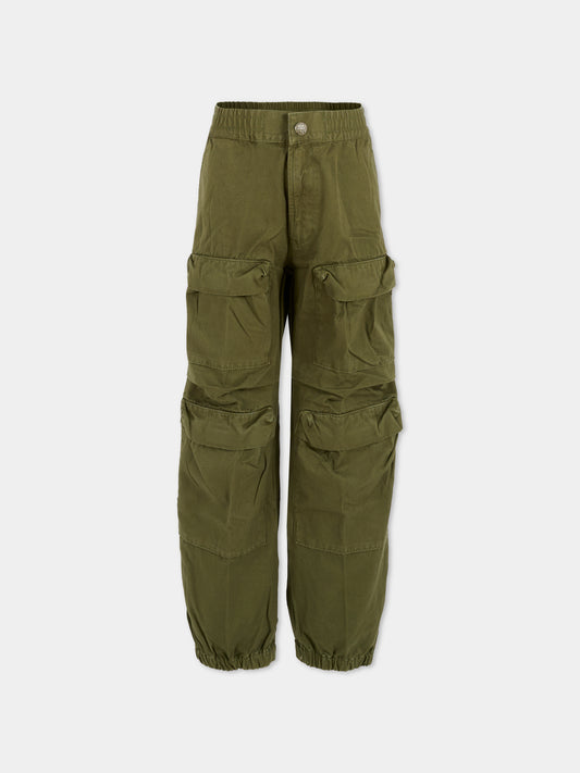 Pantaloni verdi per bambini con logo,Diesel,J02460-KXBIM-K513