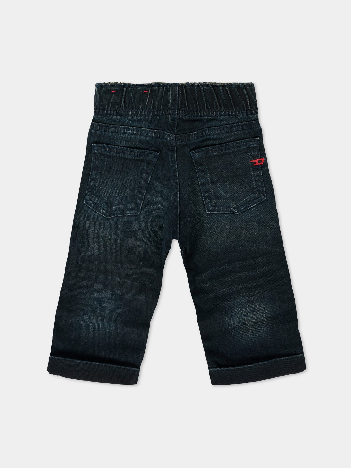 Jeans denim per neonato con logo ricamato,Diesel,K00239-KXBQM-K01