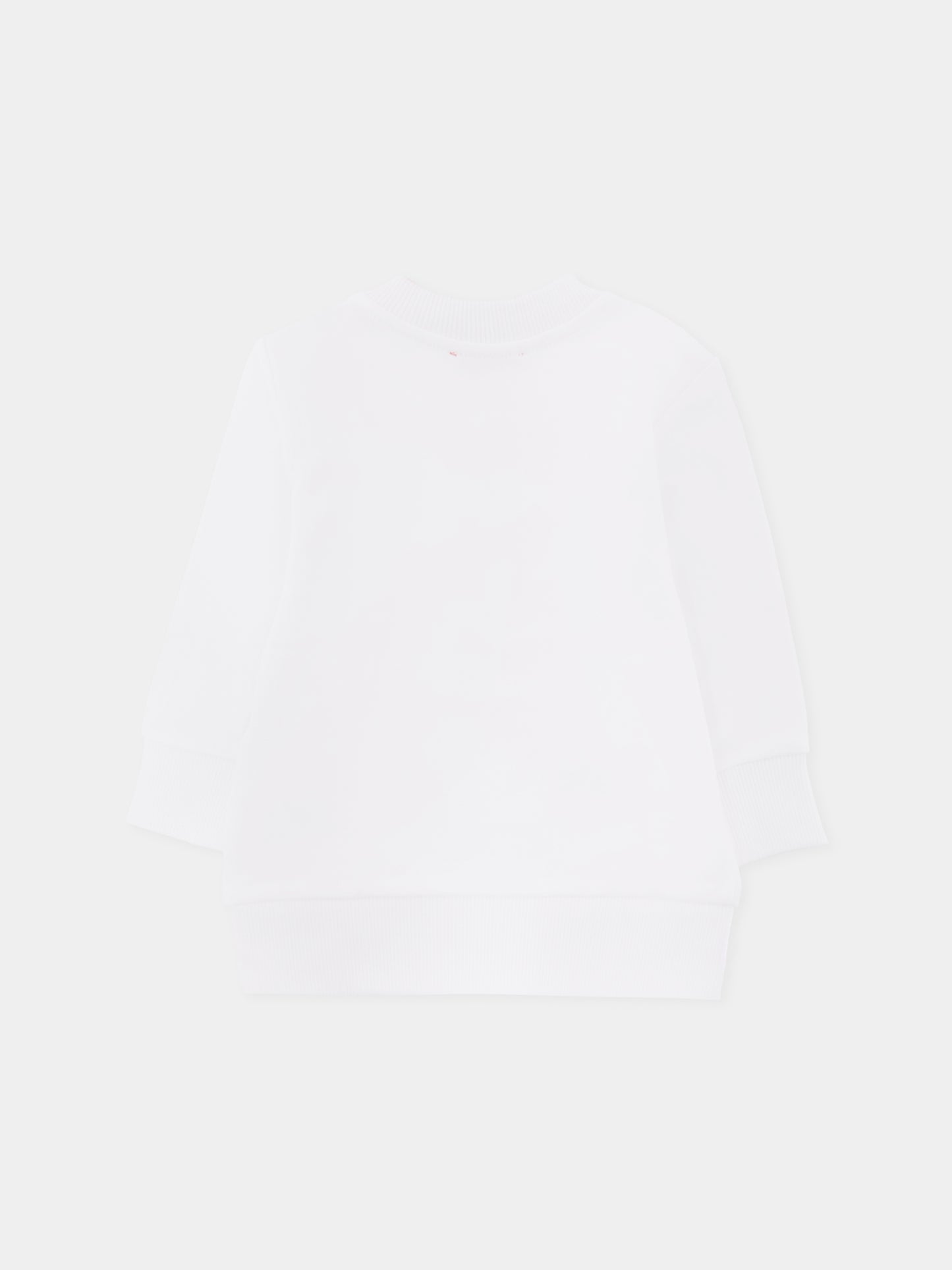 Felpa bianca per neonato con logo,Diesel,K00701-KYAVF-K100