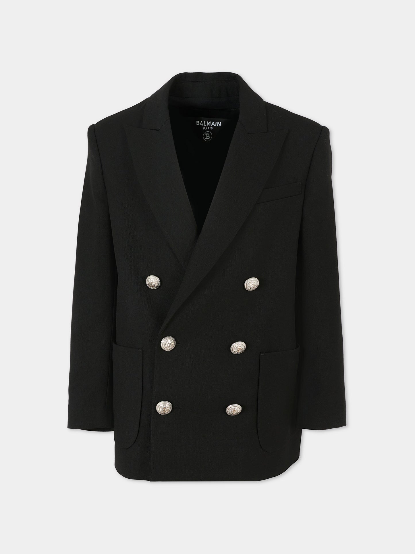 Giacca nera per bambino,Balmain Kids,BX2P04-I0196 930AG