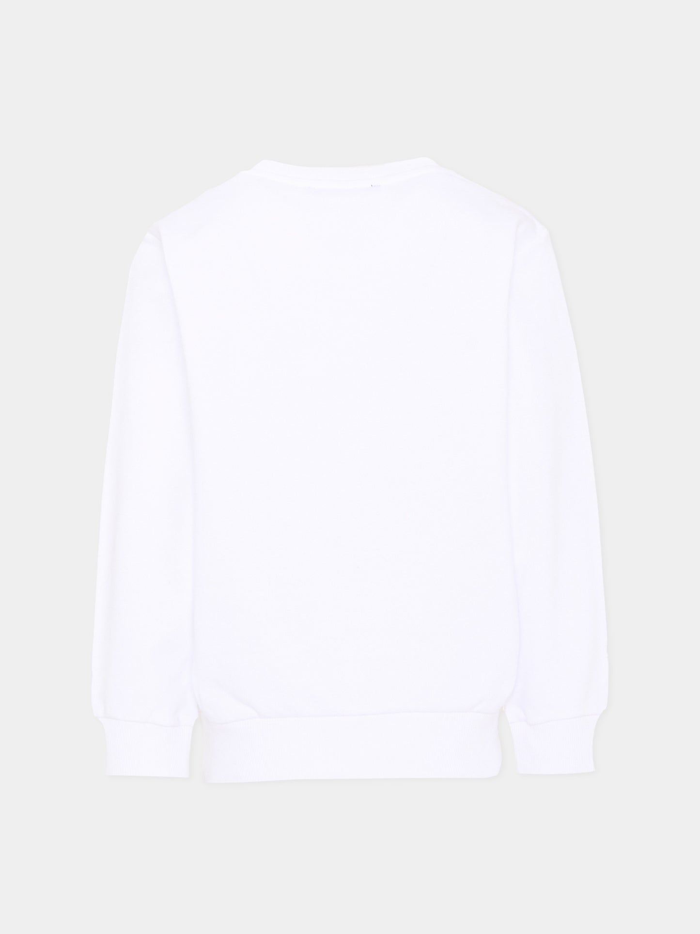 White sweat-shirt for kids with logo