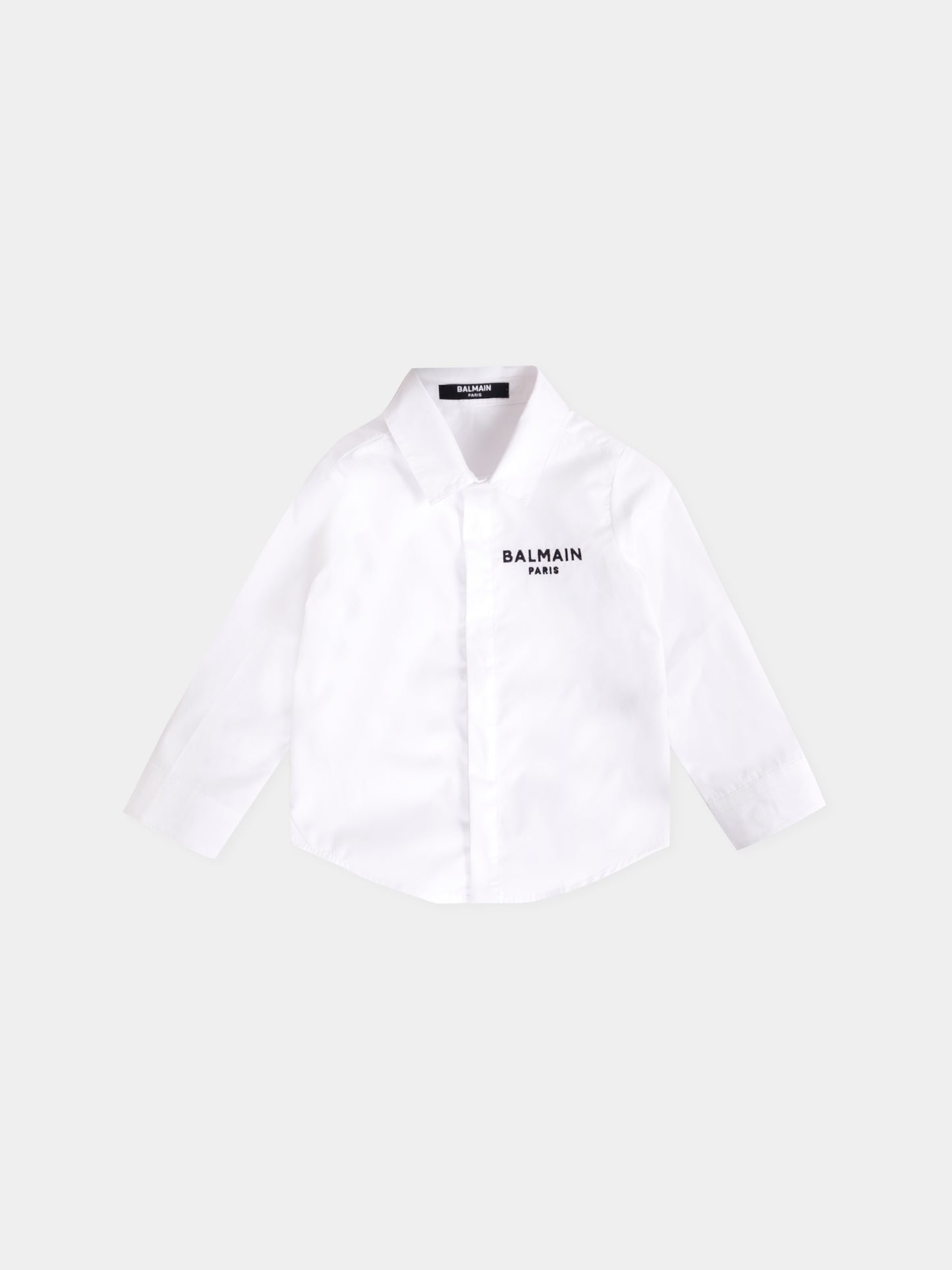 Camicia bianca per neonato con logo,Balmain Kids,BX5500-P0536 100NE