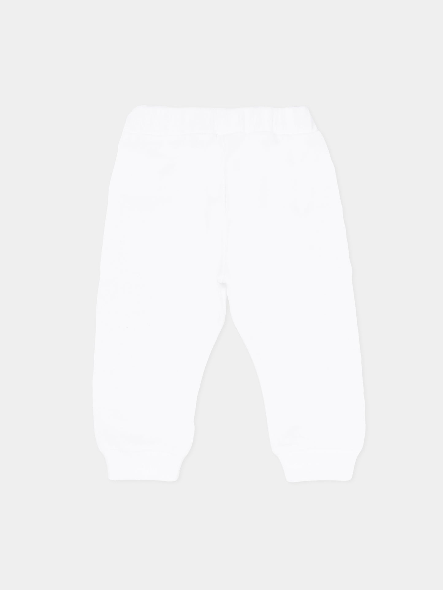 Pantaloni bianchi per neonati con logo,Balmain Kids,BX6500-Z3183 100NE
