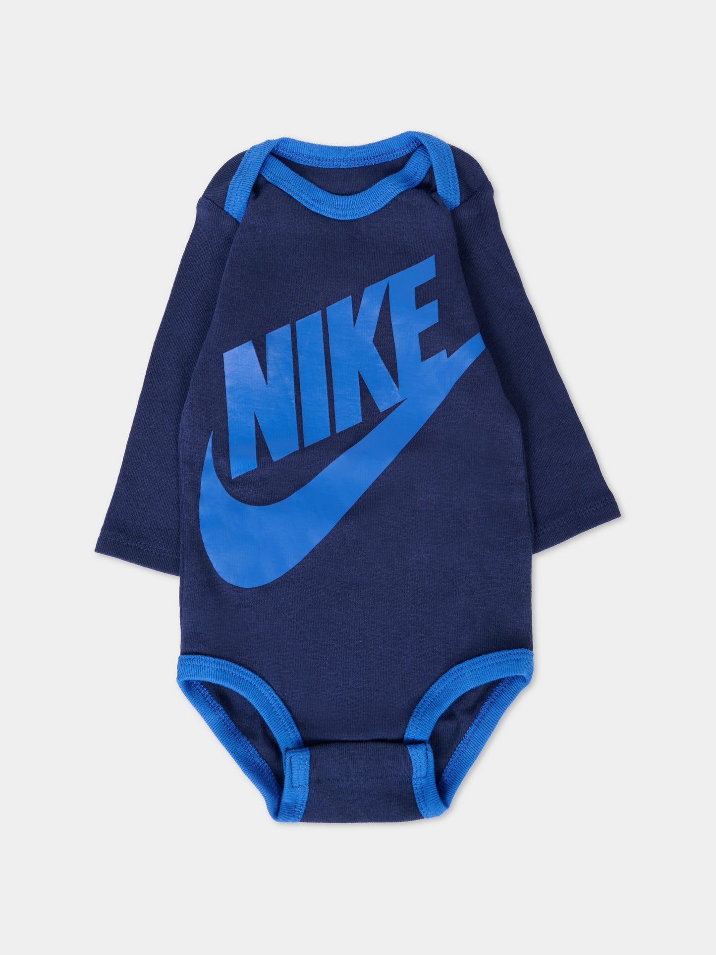 Set nero per neonato con logo e Swoosh blu,Nike,LN0134 U90