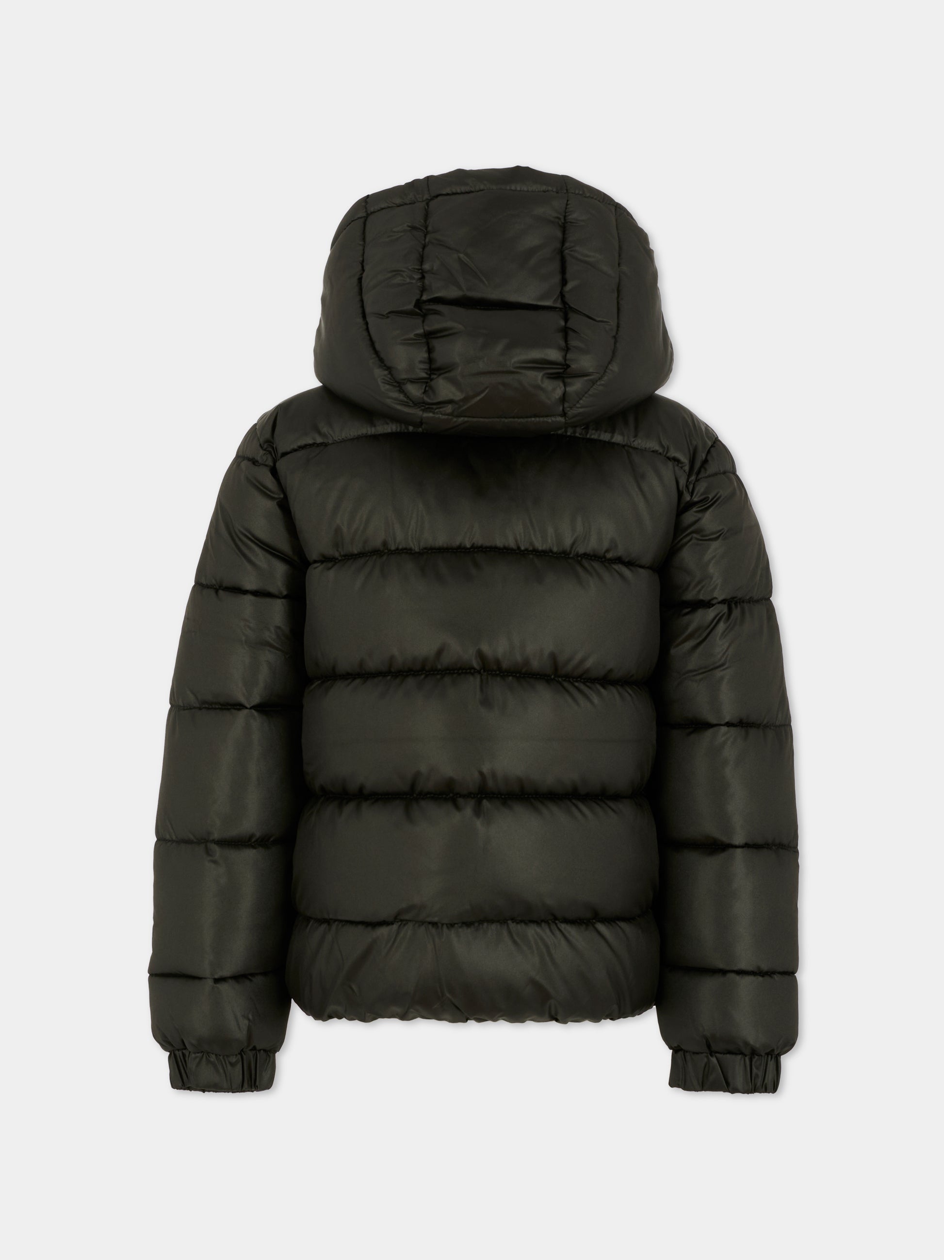 Piumino nero per bambini con logo,Nike,86N074 023