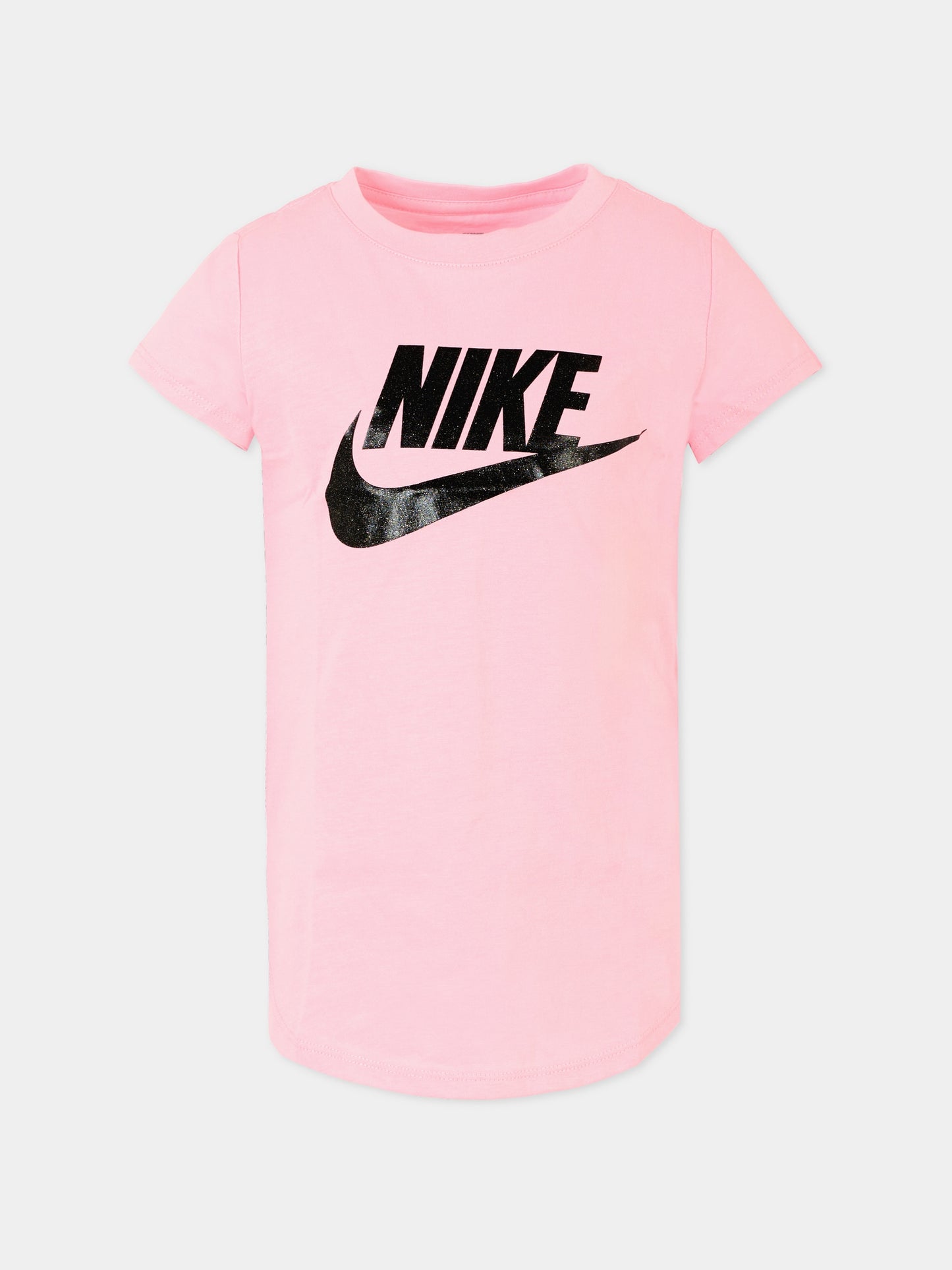 T-shirt rosa per bambina con logo,Nike,36F269 A8X
